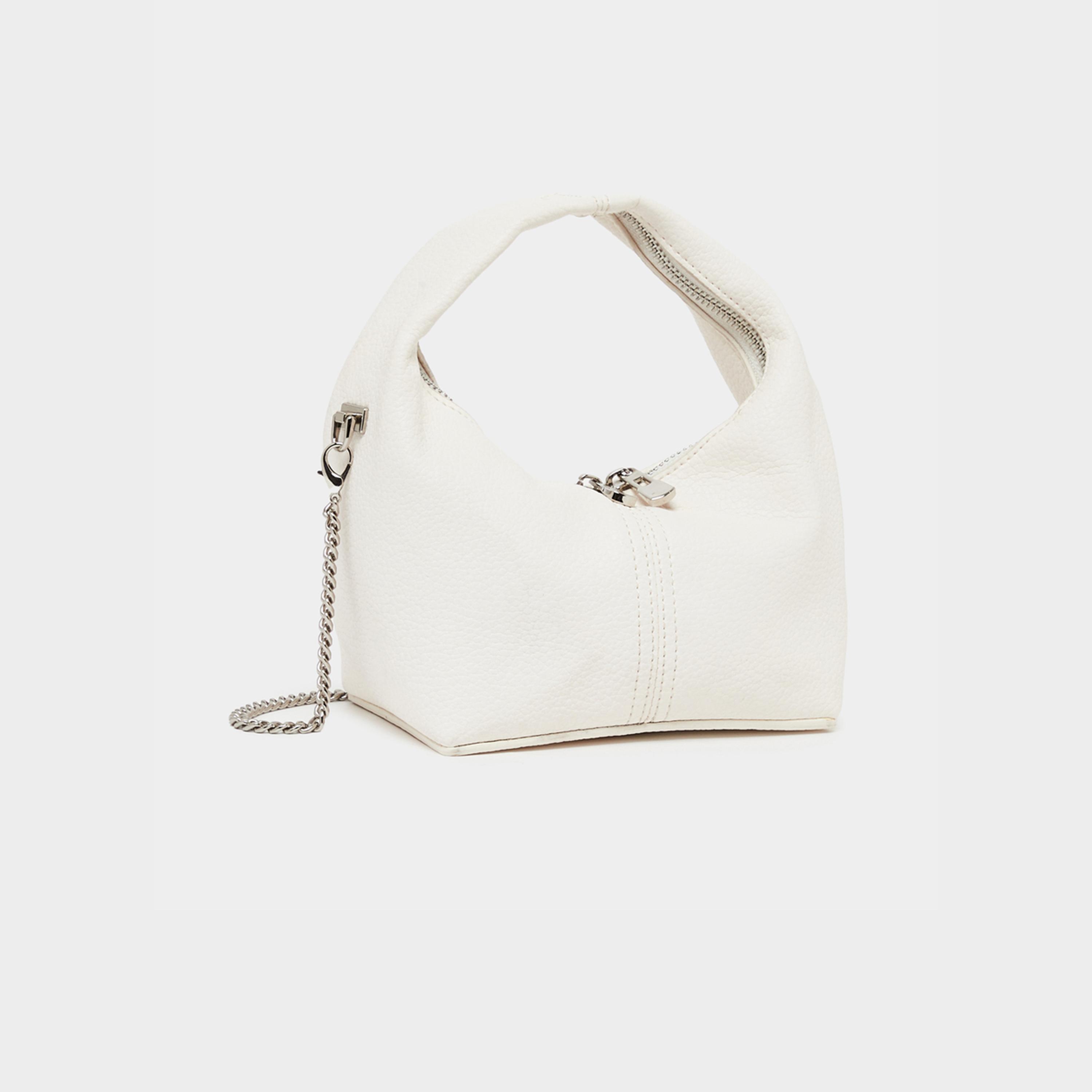Styli Solid Handbag with Top Handle & Chain Strap-women-bagsandwallets-handbags-image-1