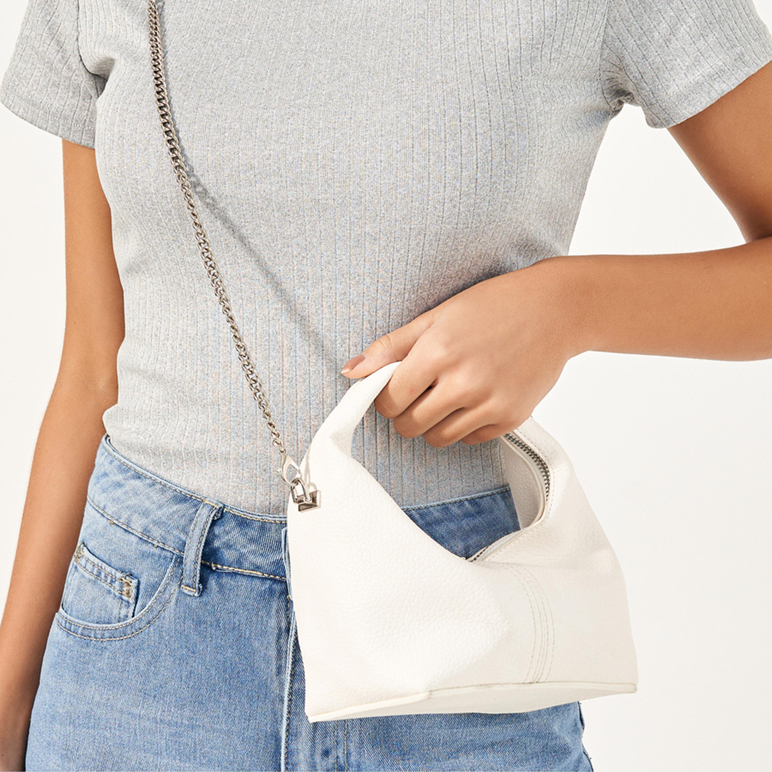 ستايلي - حقيبة يد سادة بمقبض علوي وحزام سلسلة-women-bagsandwallets-handbags-image-6
