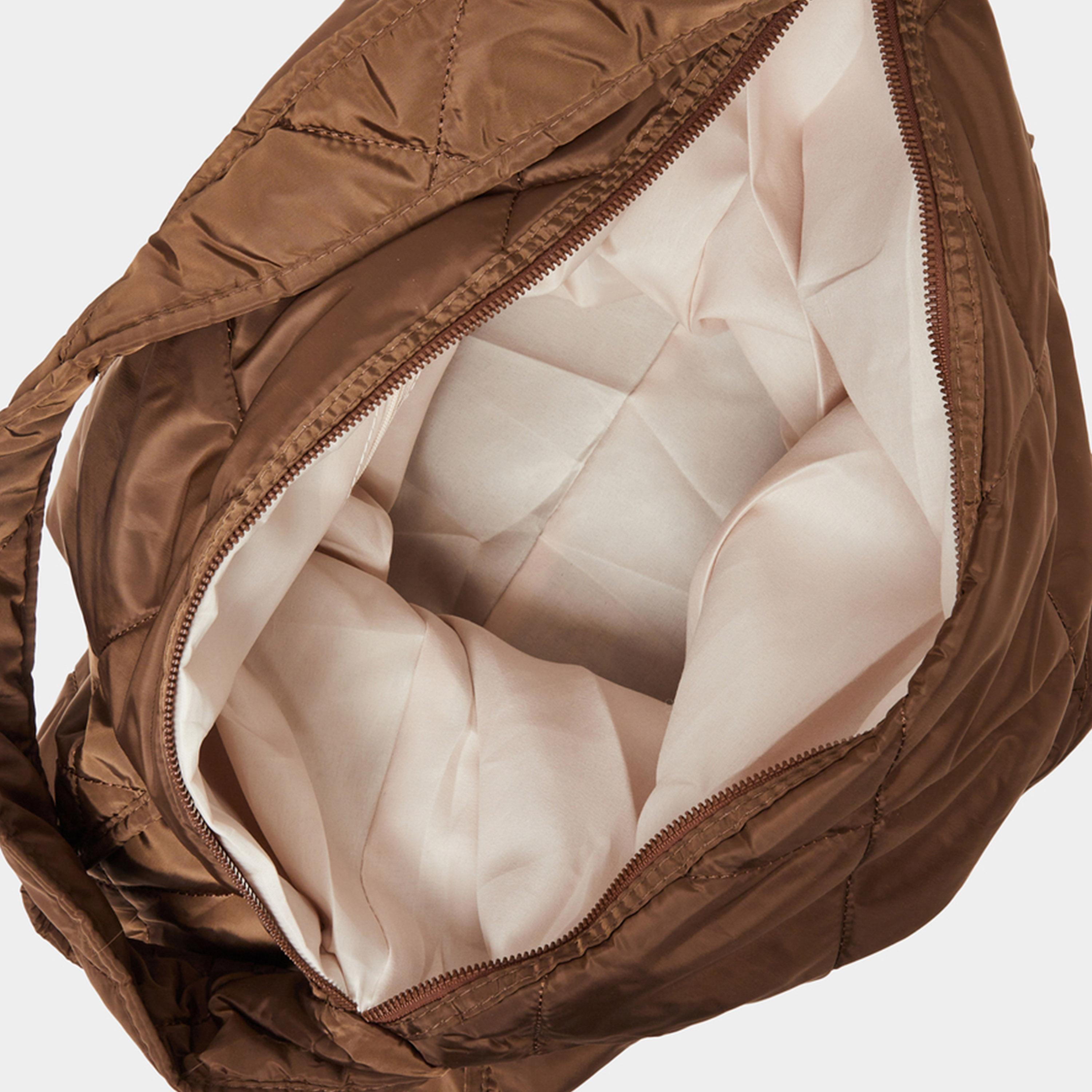 Styli Diamond Pattern Quilted Shoulder Bag with Zip Closure-women-bagsandwallets-handbags-image-7