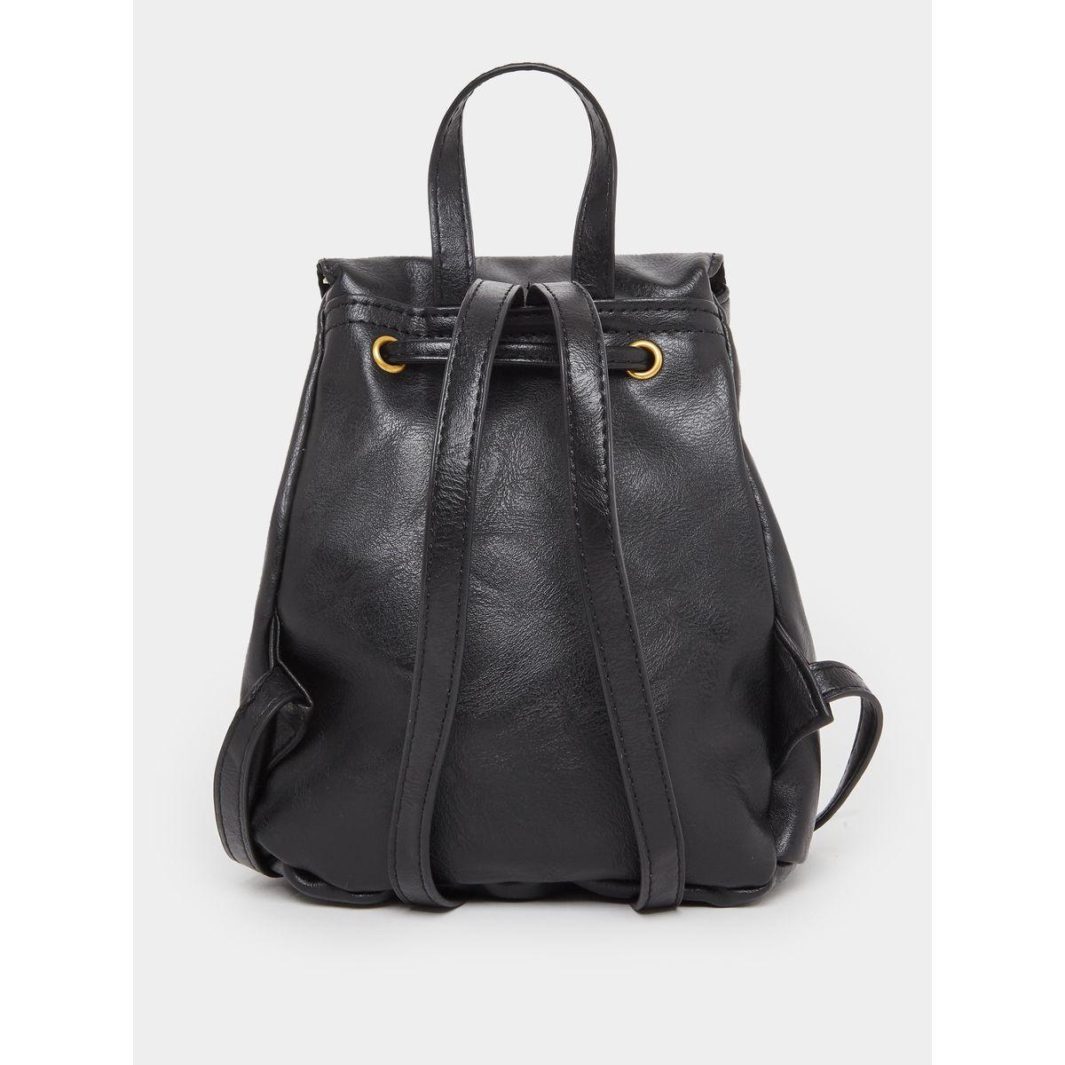 Solid Flap Backpack with Drawstring-women-bagsandwallets-backpacks-image-4