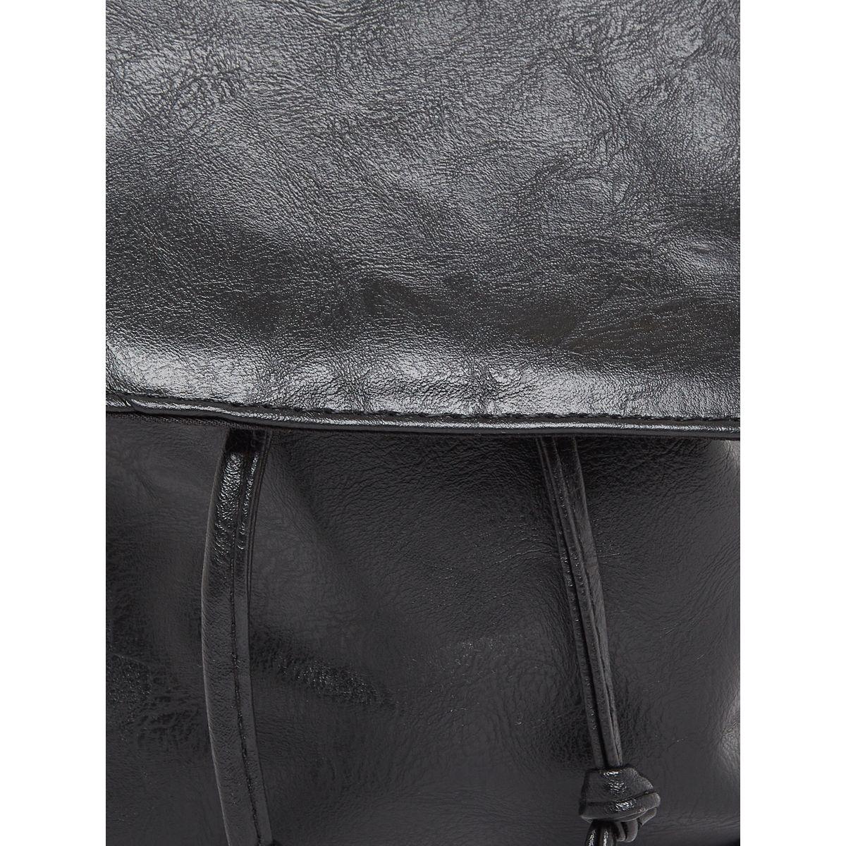 Solid Flap Backpack with Drawstring-women-bagsandwallets-backpacks-image-5