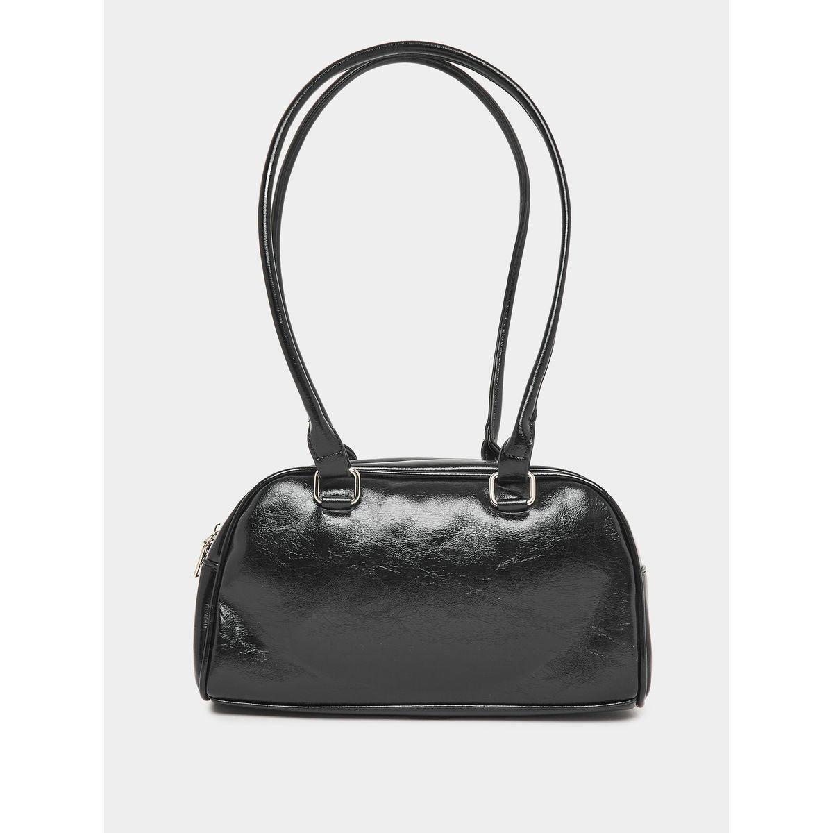 Leather Look Bow Detail Shoulder Bag with Top Handle-women-bagsandwallets-handbags-image-4