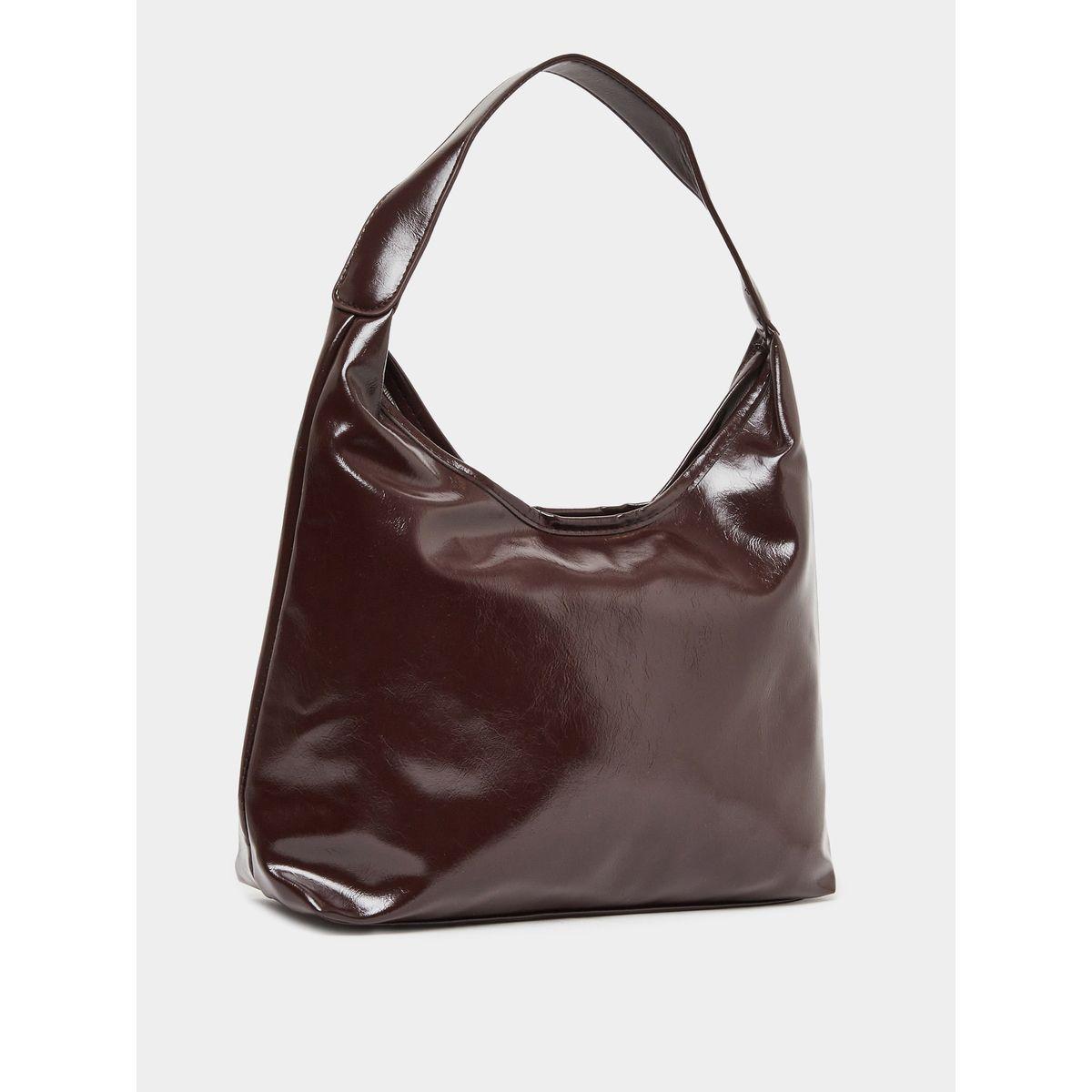حقيبة كتف من الجلد الصناعي مع سحاب للإغلاق-women-bagsandwallets-handbags-image-1