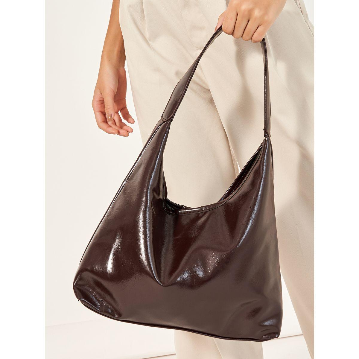 Faux Leather Shoulder Bag with Zip Closure-women-bagsandwallets-handbags-image-3