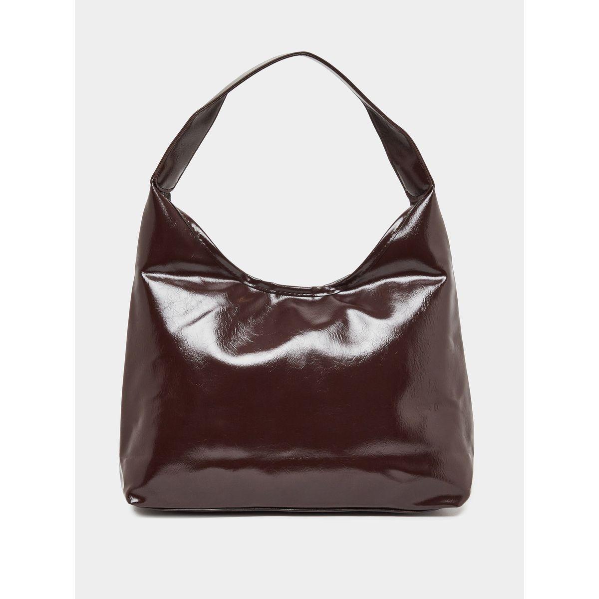 Faux Leather Shoulder Bag with Zip Closure-women-bagsandwallets-handbags-image-4