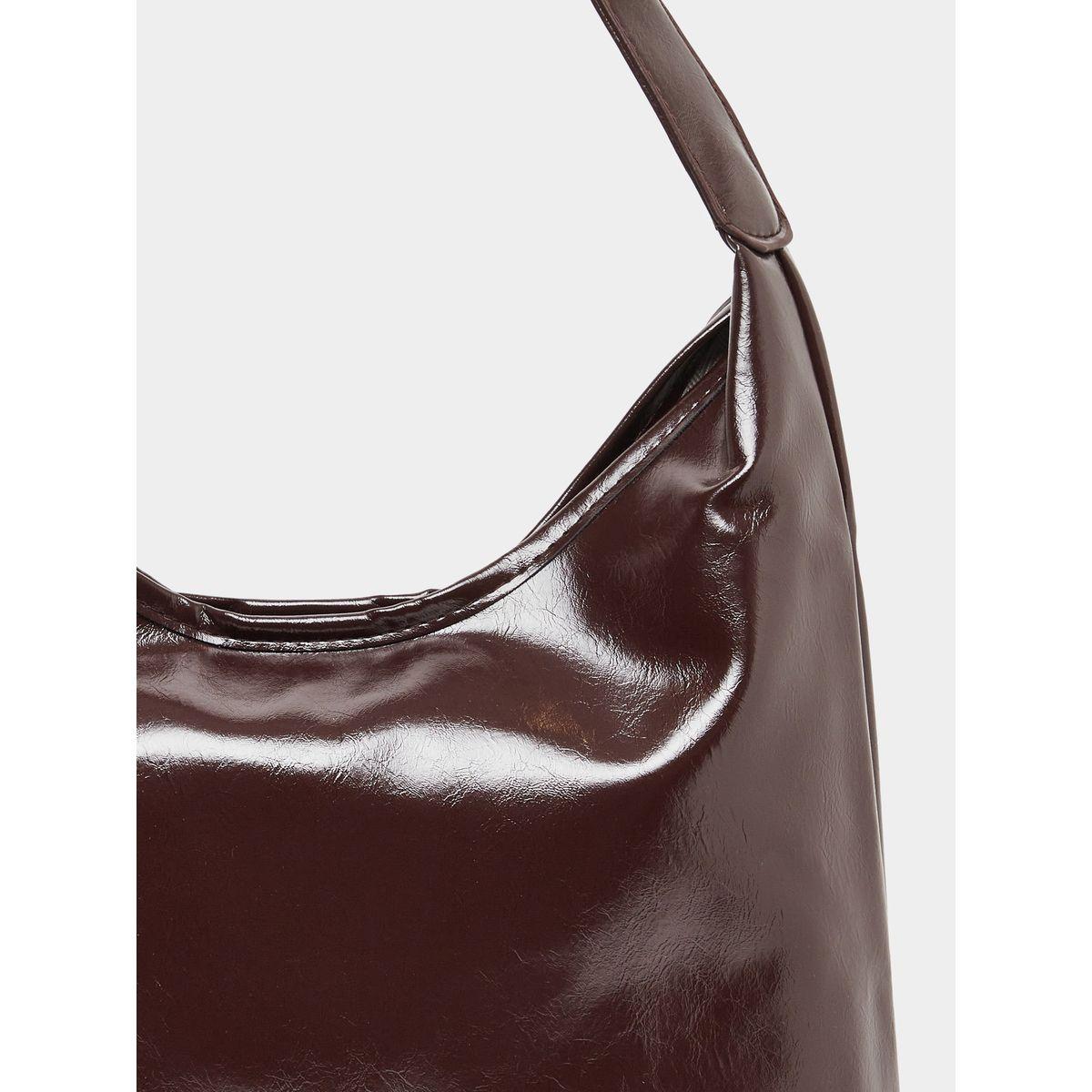 Faux Leather Shoulder Bag with Zip Closure-women-bagsandwallets-handbags-image-5