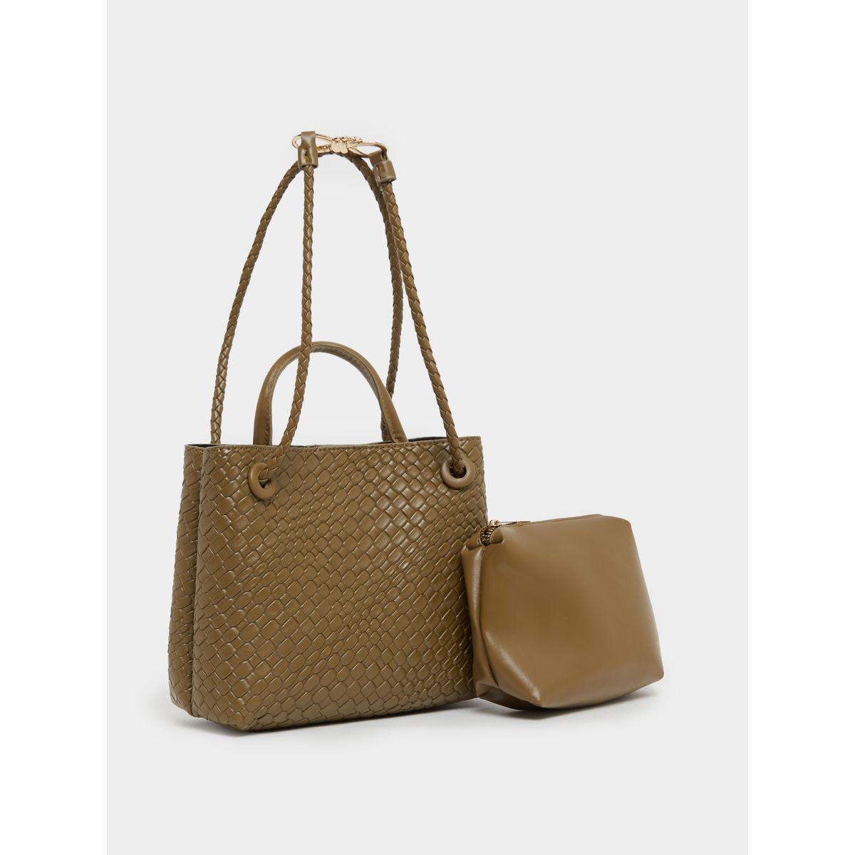 Textured Hobo Bag with Top Handle-women-bagsandwallets-handbags-image-1