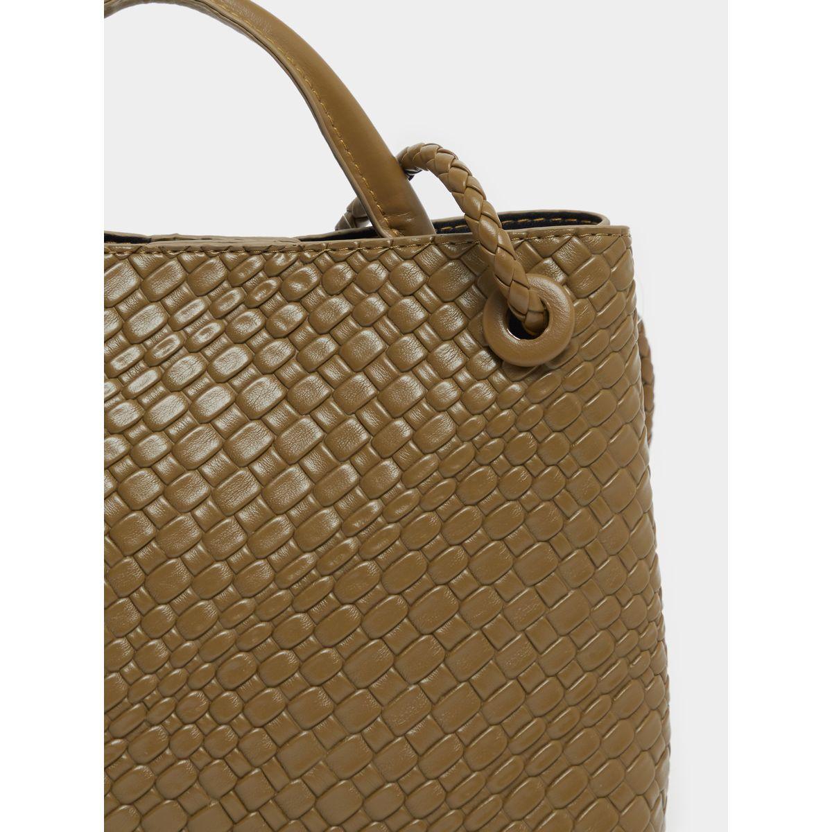 Textured Hobo Bag with Top Handle-women-bagsandwallets-handbags-image-5