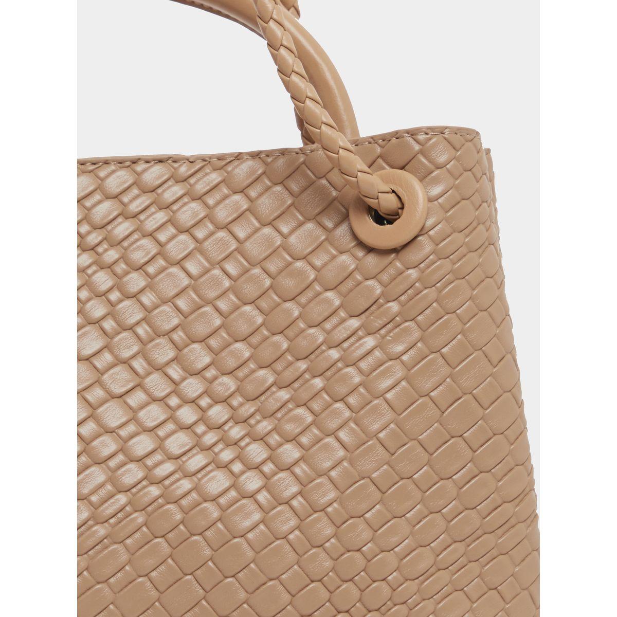Textured Hobo Bag with Top Handle-women-bagsandwallets-handbags-image-6