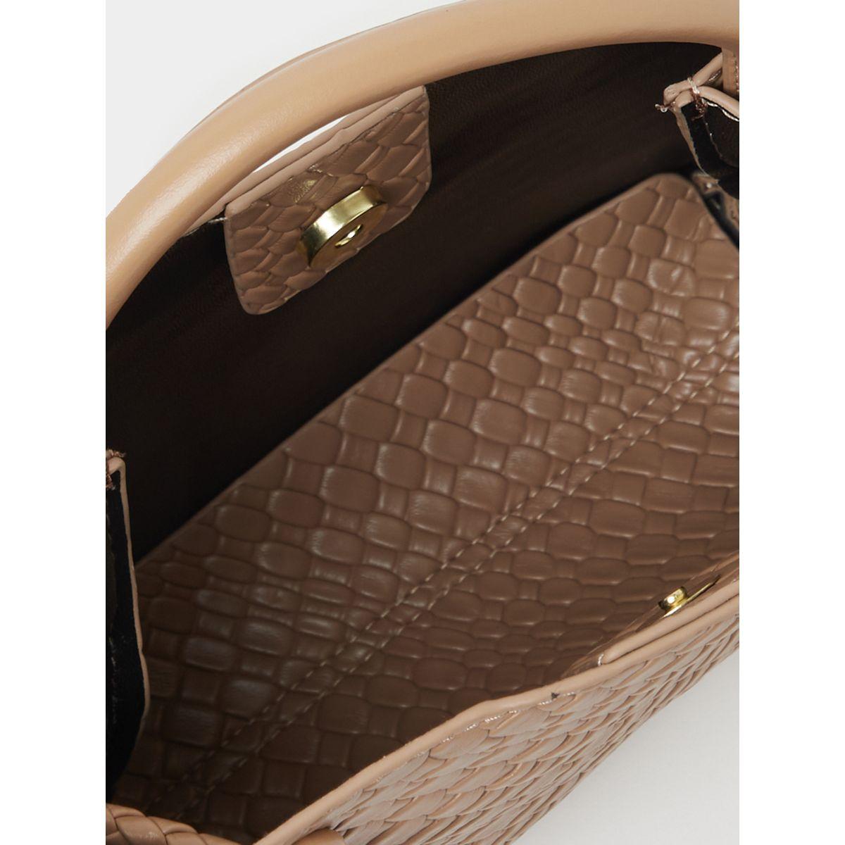 Textured Hobo Bag with Top Handle-women-bagsandwallets-handbags-image-7