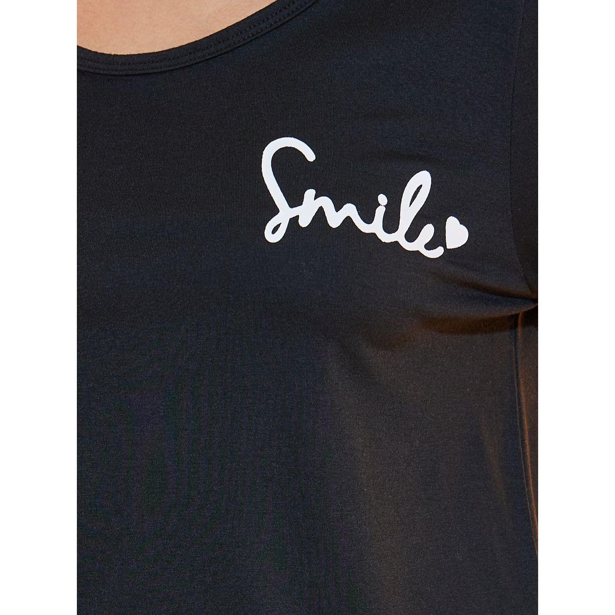 مجموعة من بنطال بيجاما مع تيشيرت بطبعة كتابة-women-clothing-nightwear-pyjamas-longsets-image-3