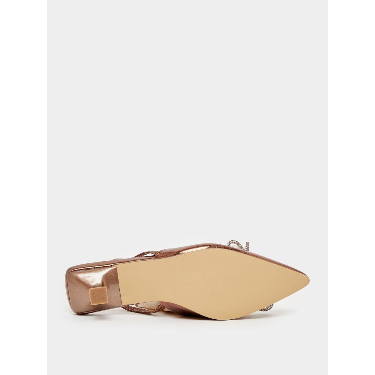 Embellished Bow Accent Slingback Pointed Toe Shoes-women-shoes-loafersandmoccasins-image-6