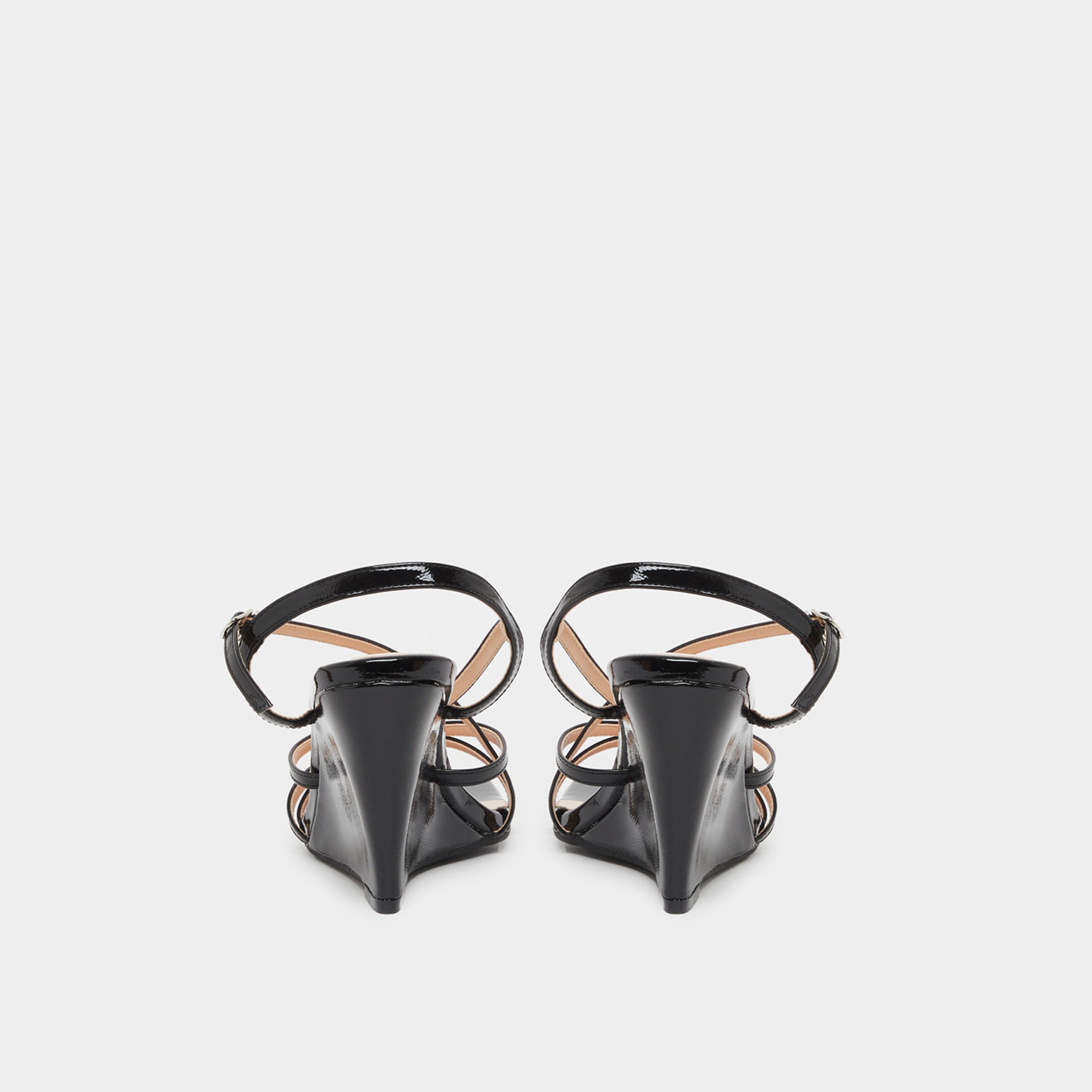 Styli Plain Strappy Wedge Heel Sandals-women-shoes-sandals-heeled-image-4