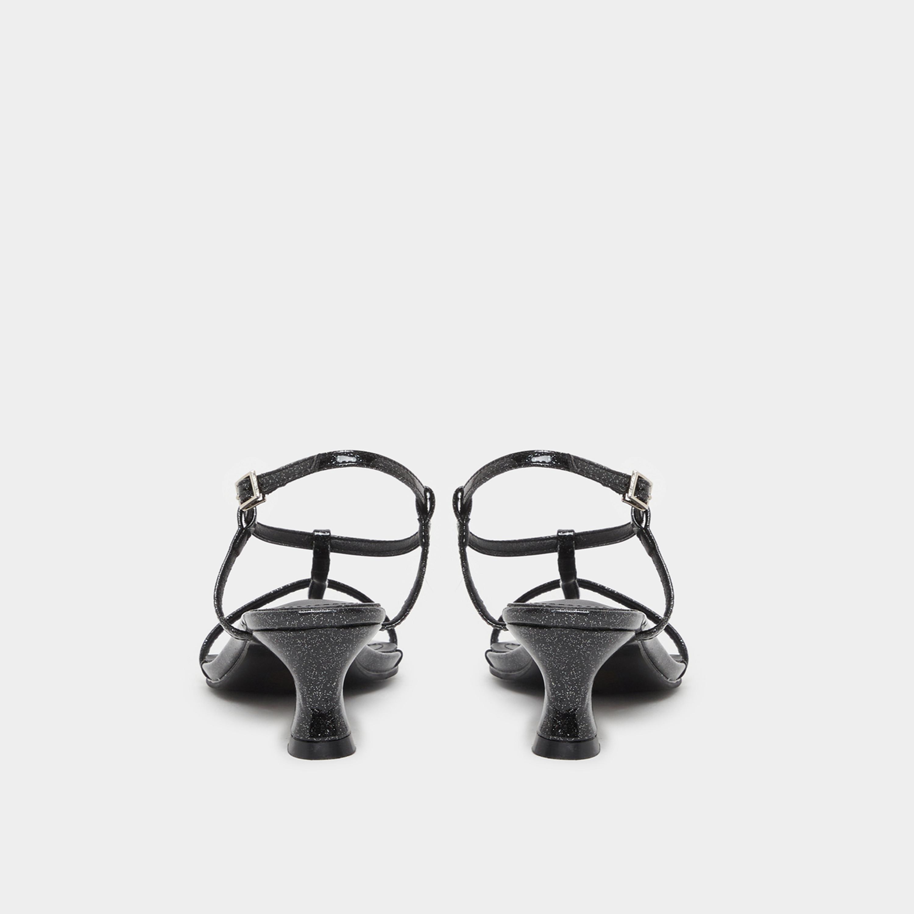 Styli Glittered Pointed Toe Kitten Heel Sandals-women-shoes-sandals-heeled-image-4