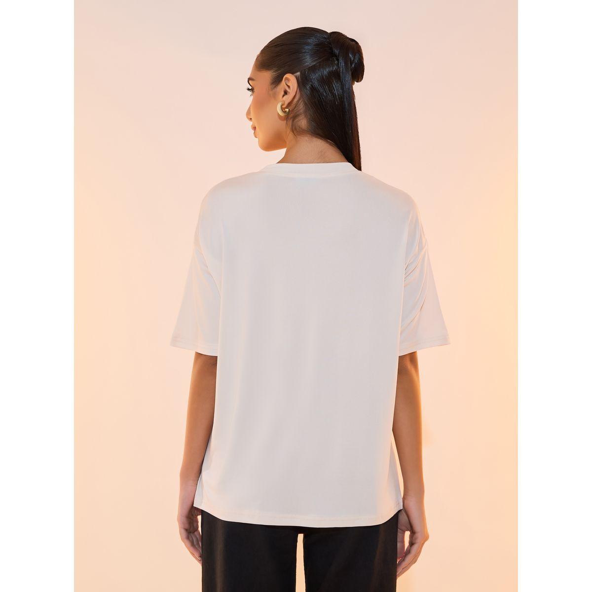 Take Two Solid Round Neck Embroidered T-shirt-women-clothing-tshirts-image-4