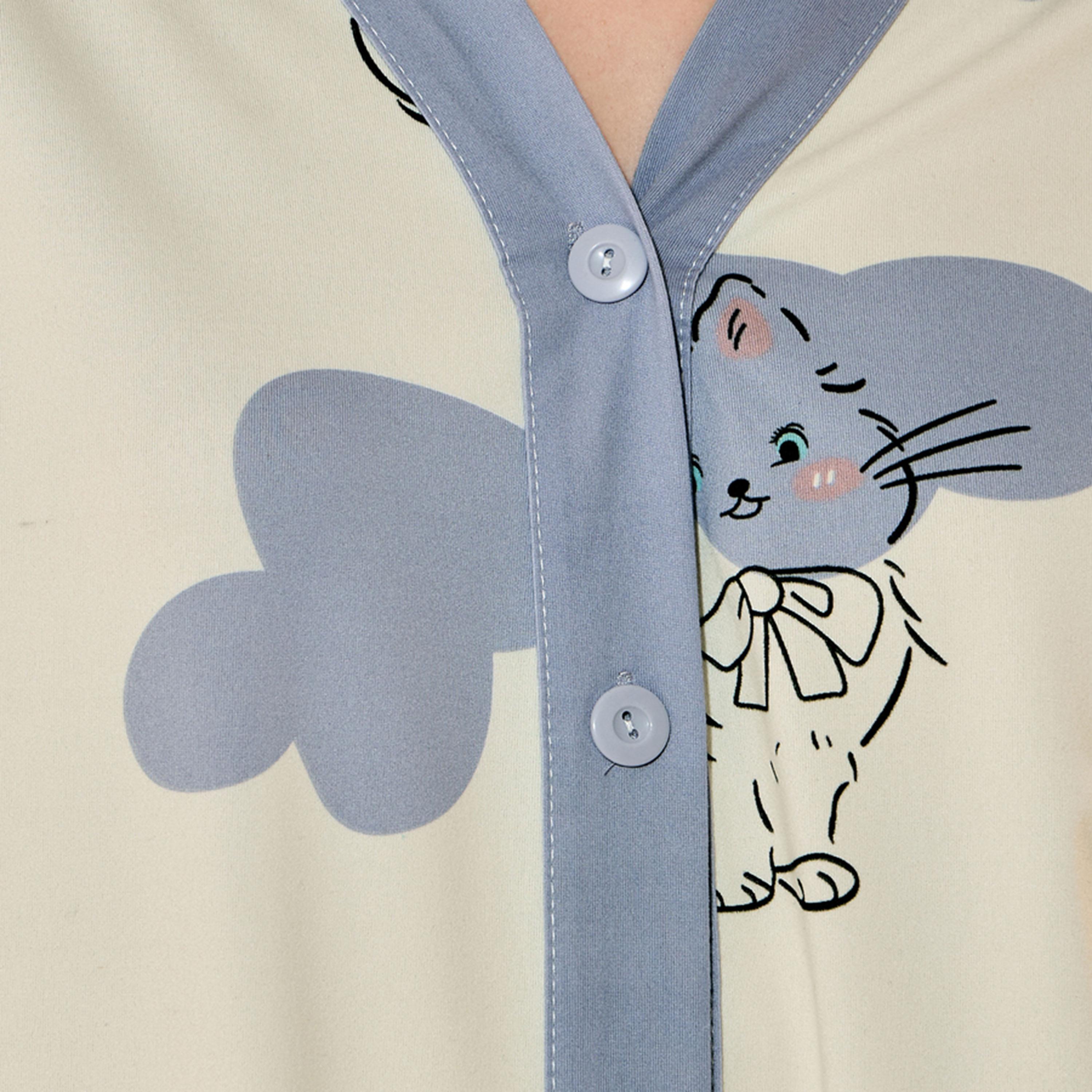 Take Two All Over Cat Print Shirt and Pyjama Set-women-clothing-nightwear-pyjamas-longsets-image-3