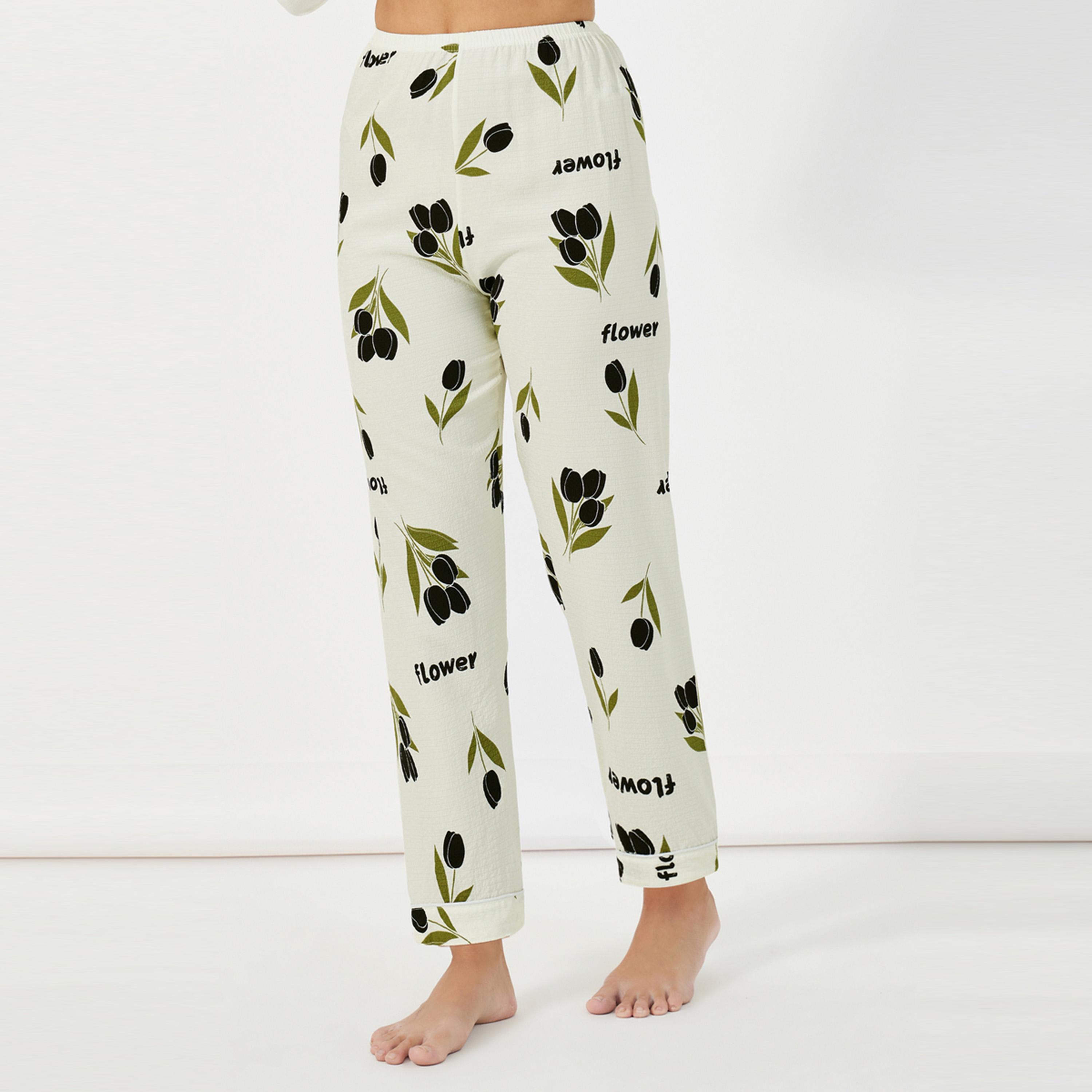 Take Two All-Over Floral Print Shirt and Pants Pyjama Sets-women-clothing-nightwear-pyjamas-longsets-image-5