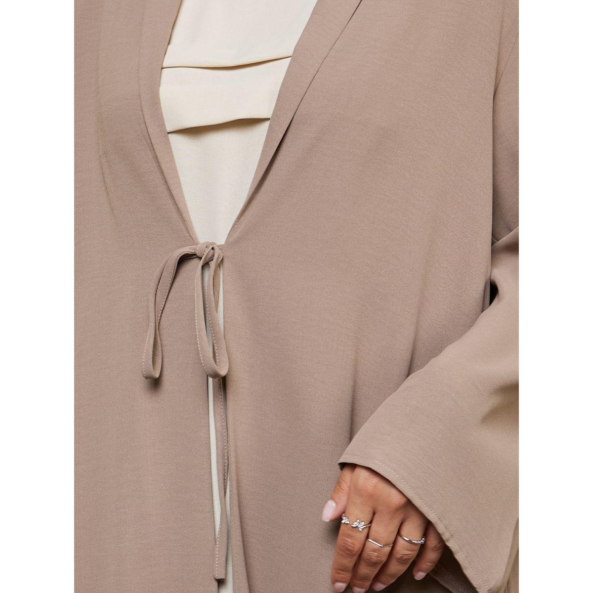 عباية مفتوحة بقصة عادية مع تفاصيل أربطة-women-arabicclothing-abayas-image-5