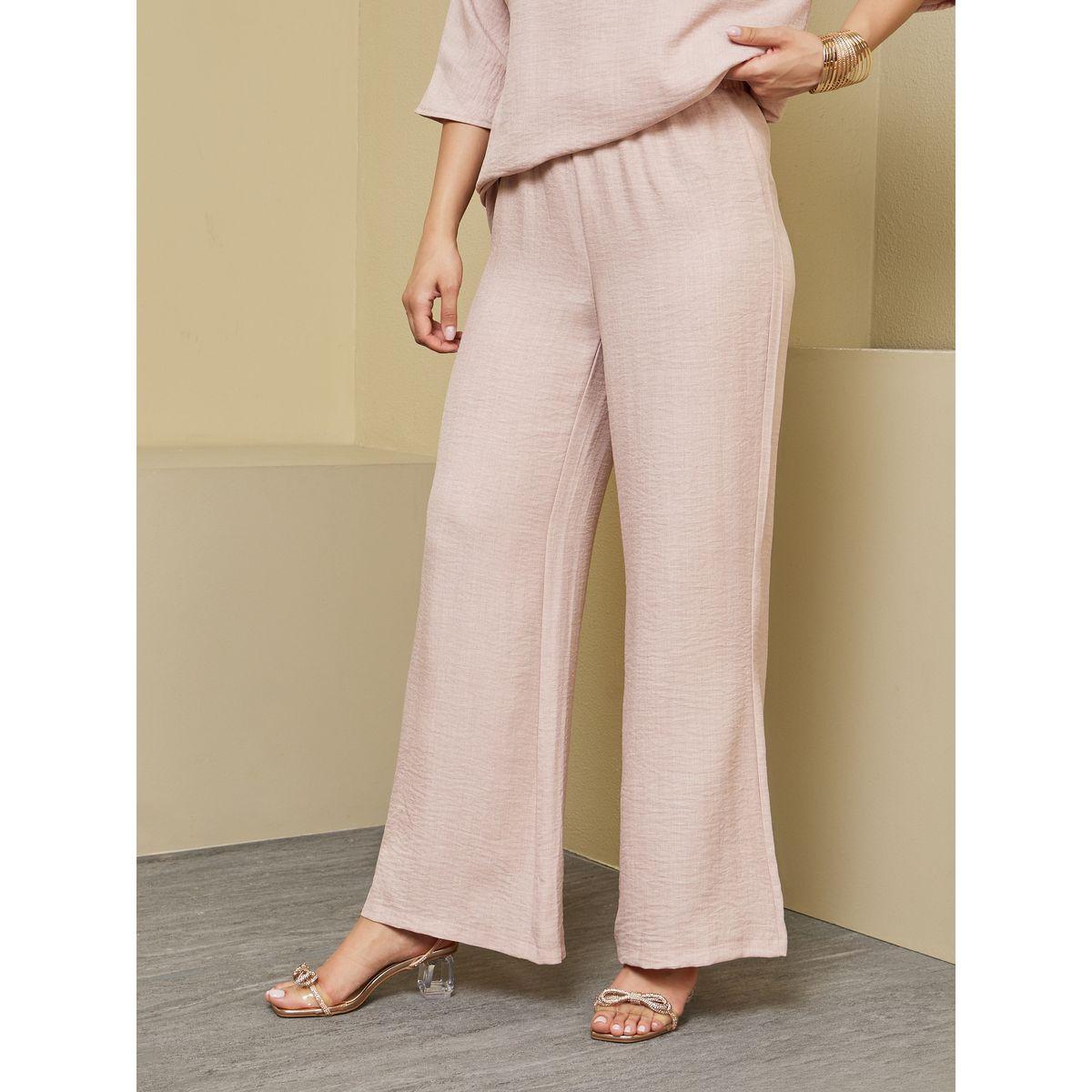 Amirah X Styli Oversized Collared Top and Wide Leg Pants Modest Set-women-arabicclothing-sets-image-4
