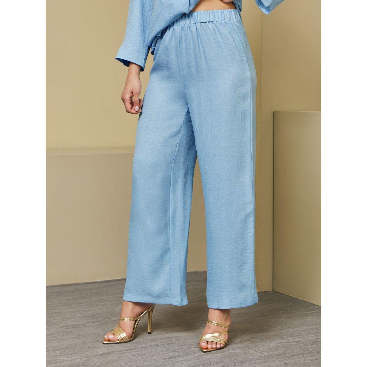 Styli Regular Fit Longline Shirt and Wide Leg Pants Modest Set-women-arabicclothing-sets-image-5