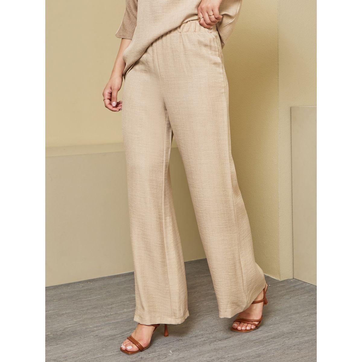 Styli Oversized Collared Top and Wide Leg Pants Modest Set-women-arabicclothing-sets-image-5