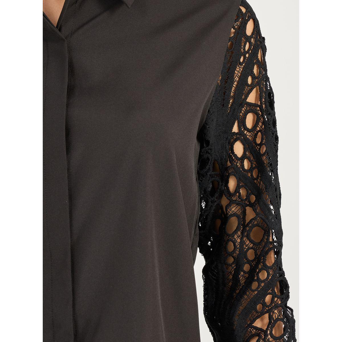 Styli Lace Insert Regular Fit Collared Shirt-women-clothing-shirtsandblouses-shirts-image-4