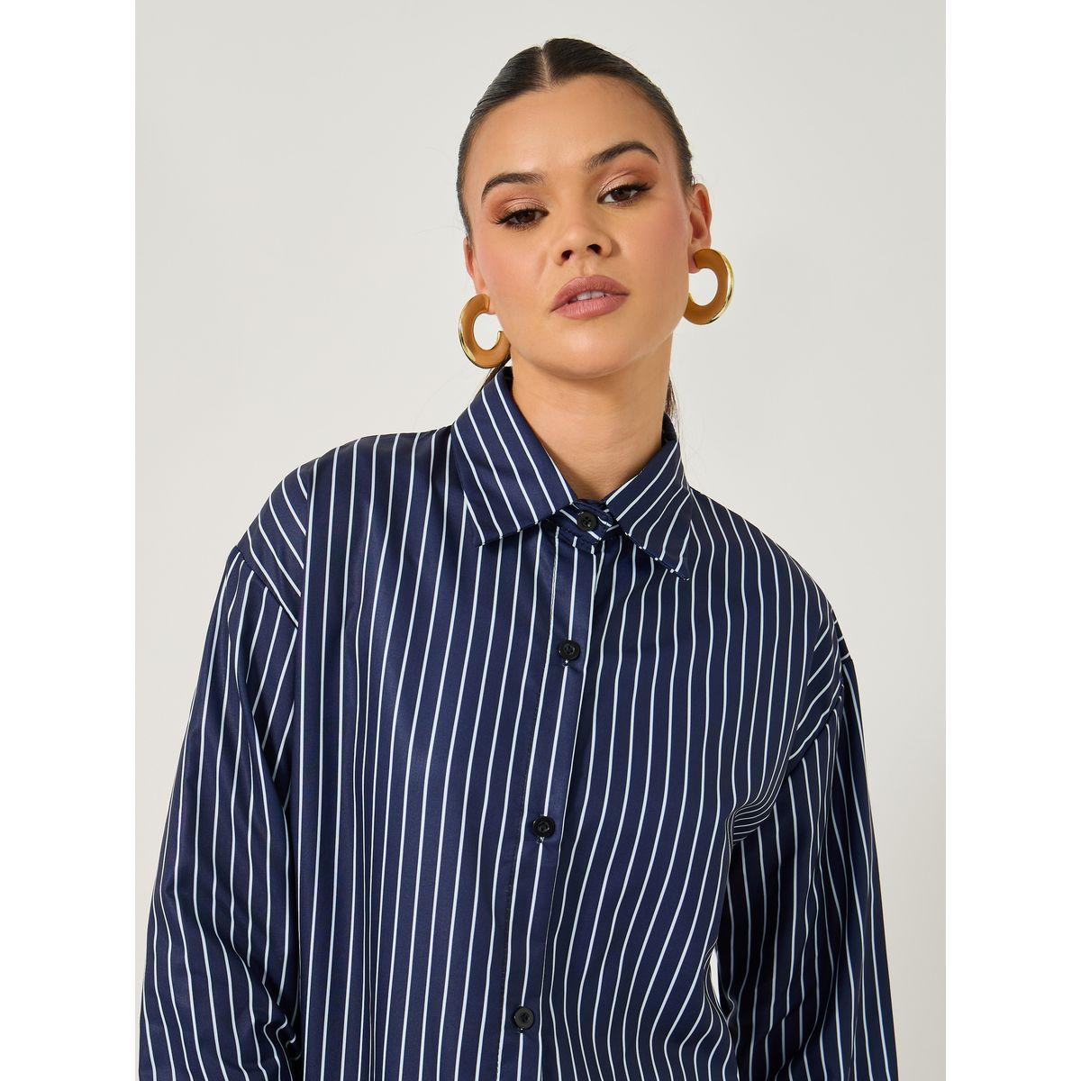 Styli Striped Oversized Collared Shirt-women-clothing-shirtsandblouses-shirts-image-5