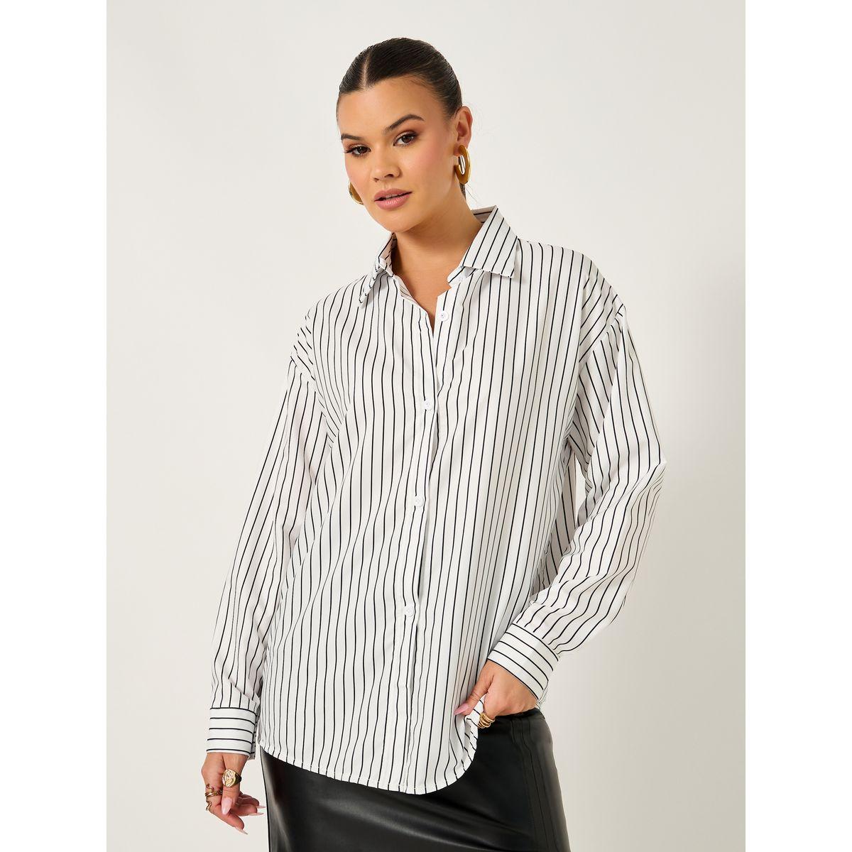 Styli Striped Oversized Long Sleeves Shirt-women-clothing-shirtsandblouses-shirts-image-2