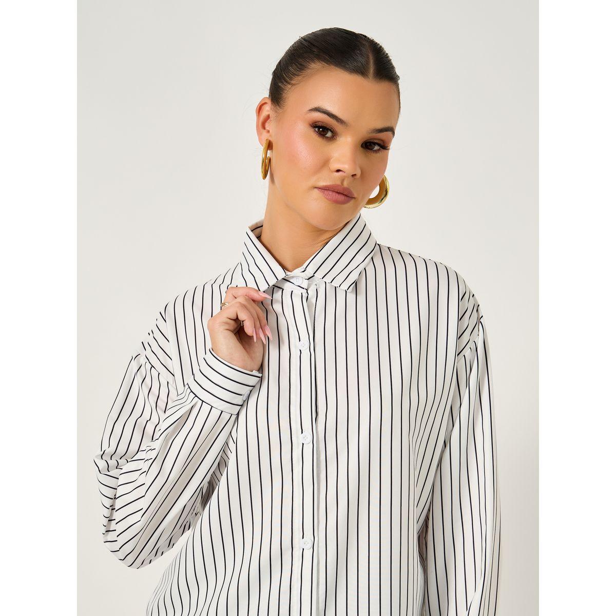 بلوزة فضفاضة مخططة بأكمام طويلة-women-clothing-shirtsandblouses-shirts-image-4