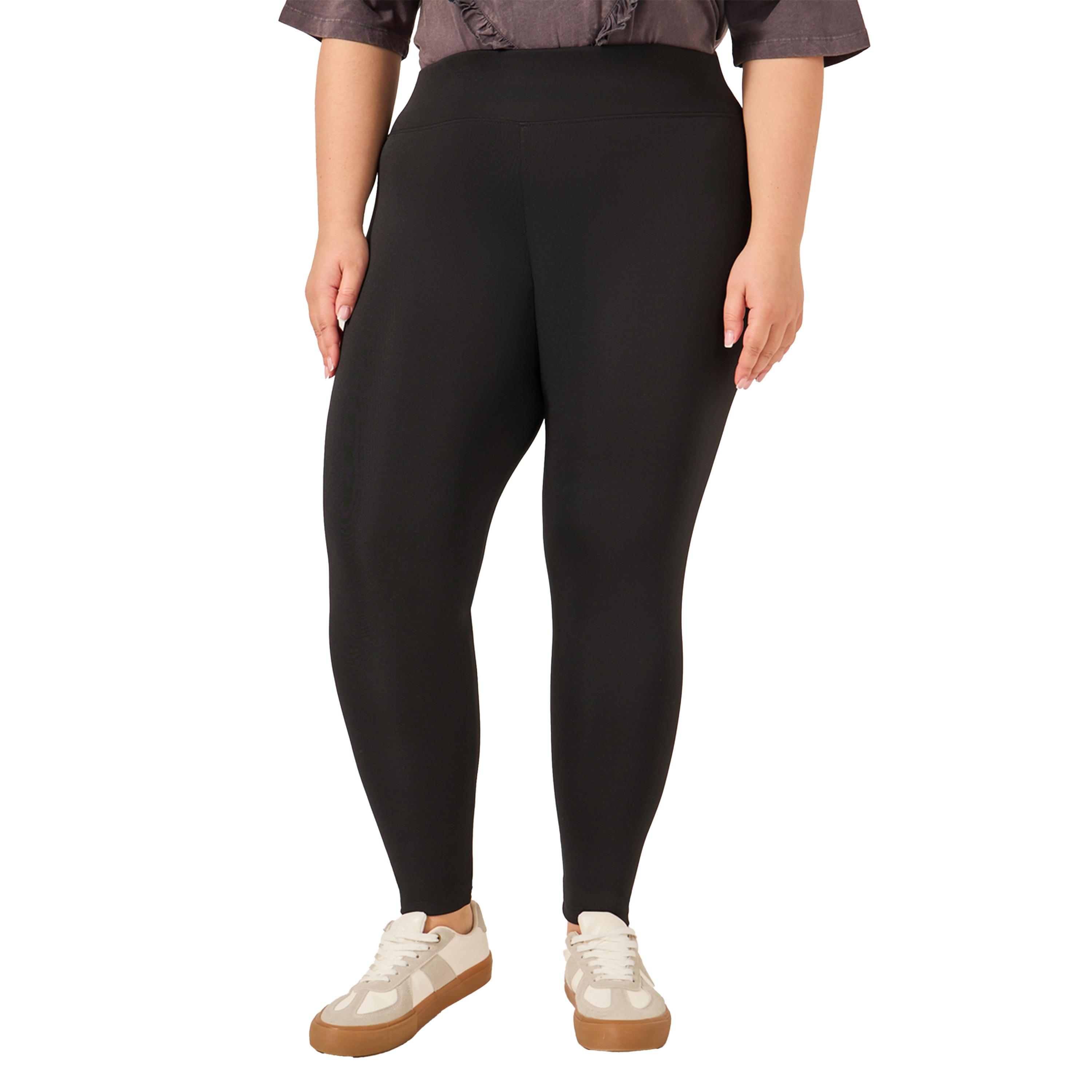 Styli Plus Size Wide Elasticated Waistband Leggings-women-clothing-bottoms-leggings-image-2