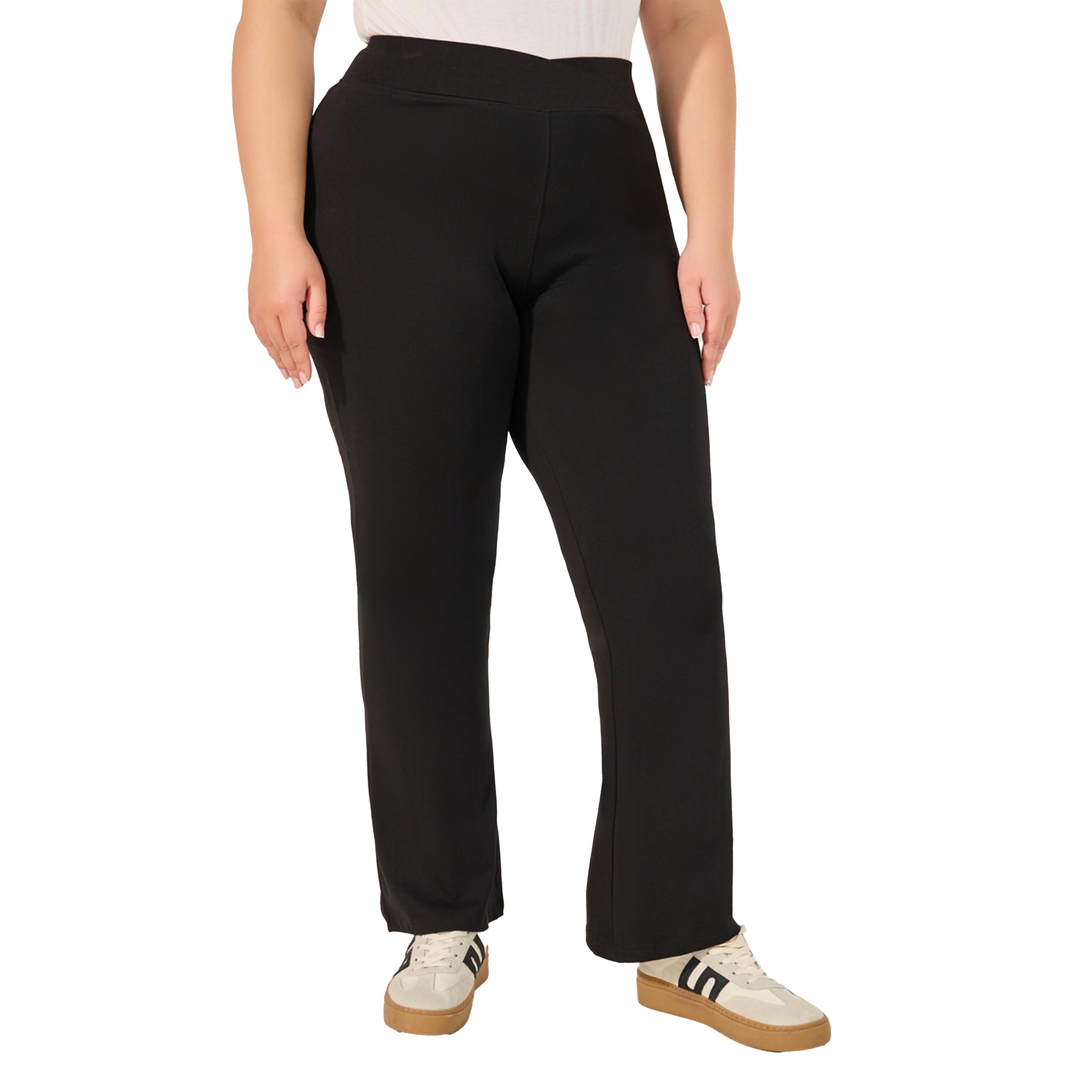 ستايلي - بنطال ضيق واسع بخصر على شكل حرف V بمقاس كبير-women-clothing-bottoms-leggings-image-2