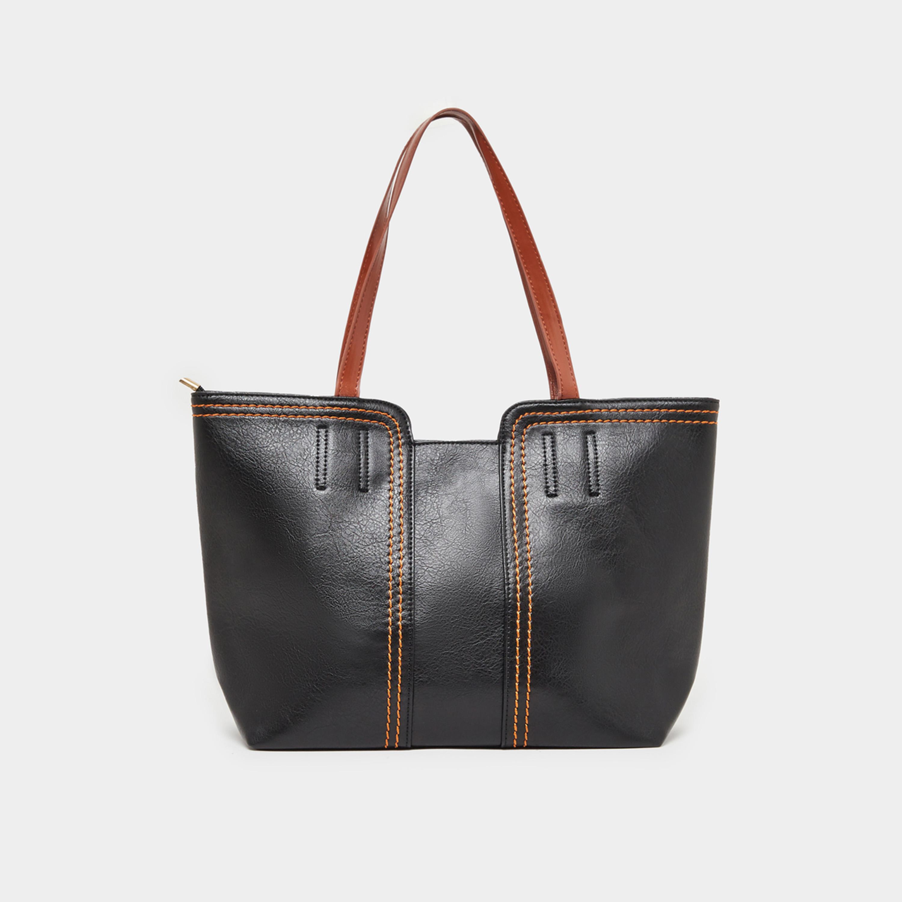 ستايلي - حقيبة كتف مزينة بخياطة مع مقبض مزدوج-women-bagsandwallets-handbags-image-4