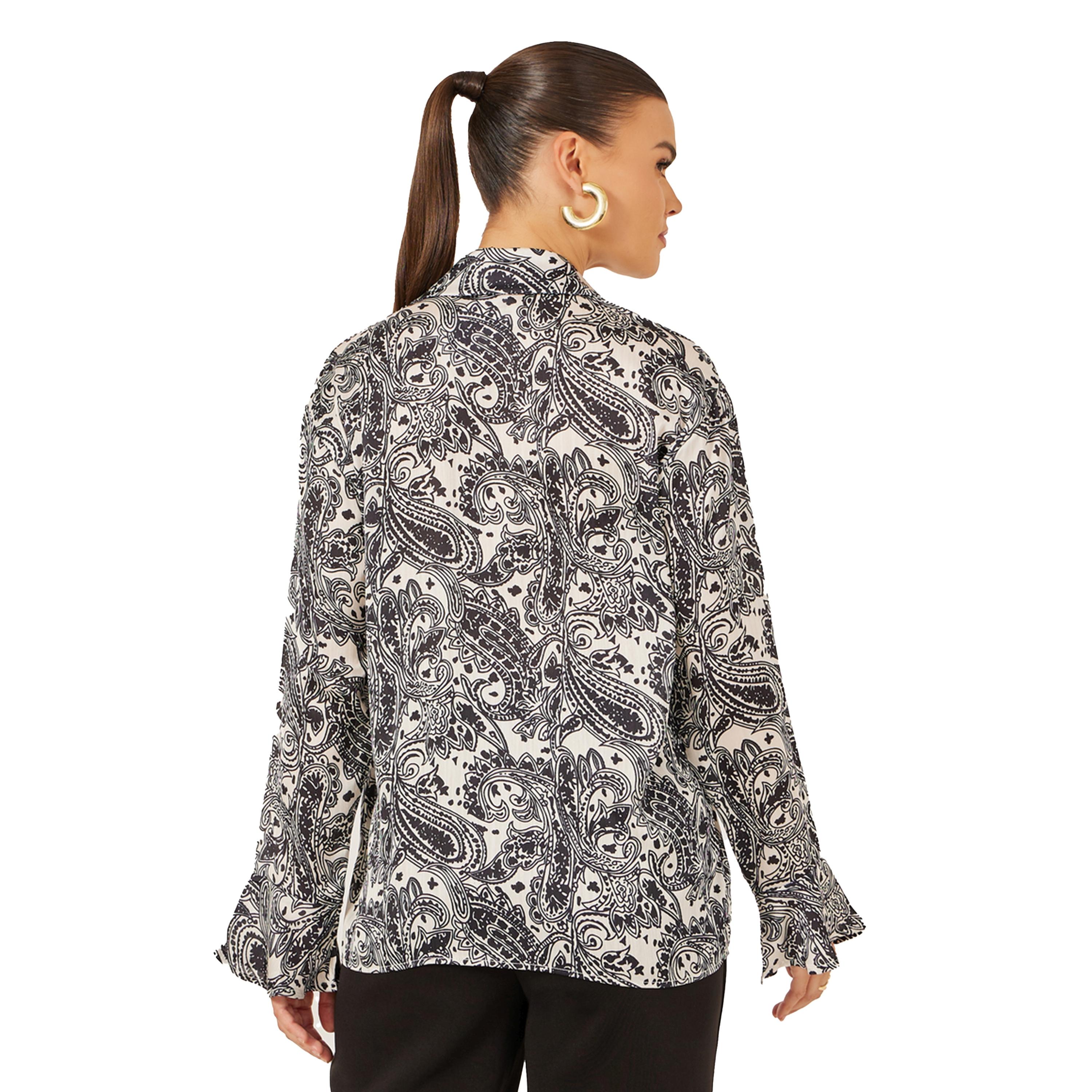 ستايلي- قميص بقصّة عادية وأكمام طويلة وطبعة بيزلي-women-clothing-shirtsandblouses-shirts-image-5