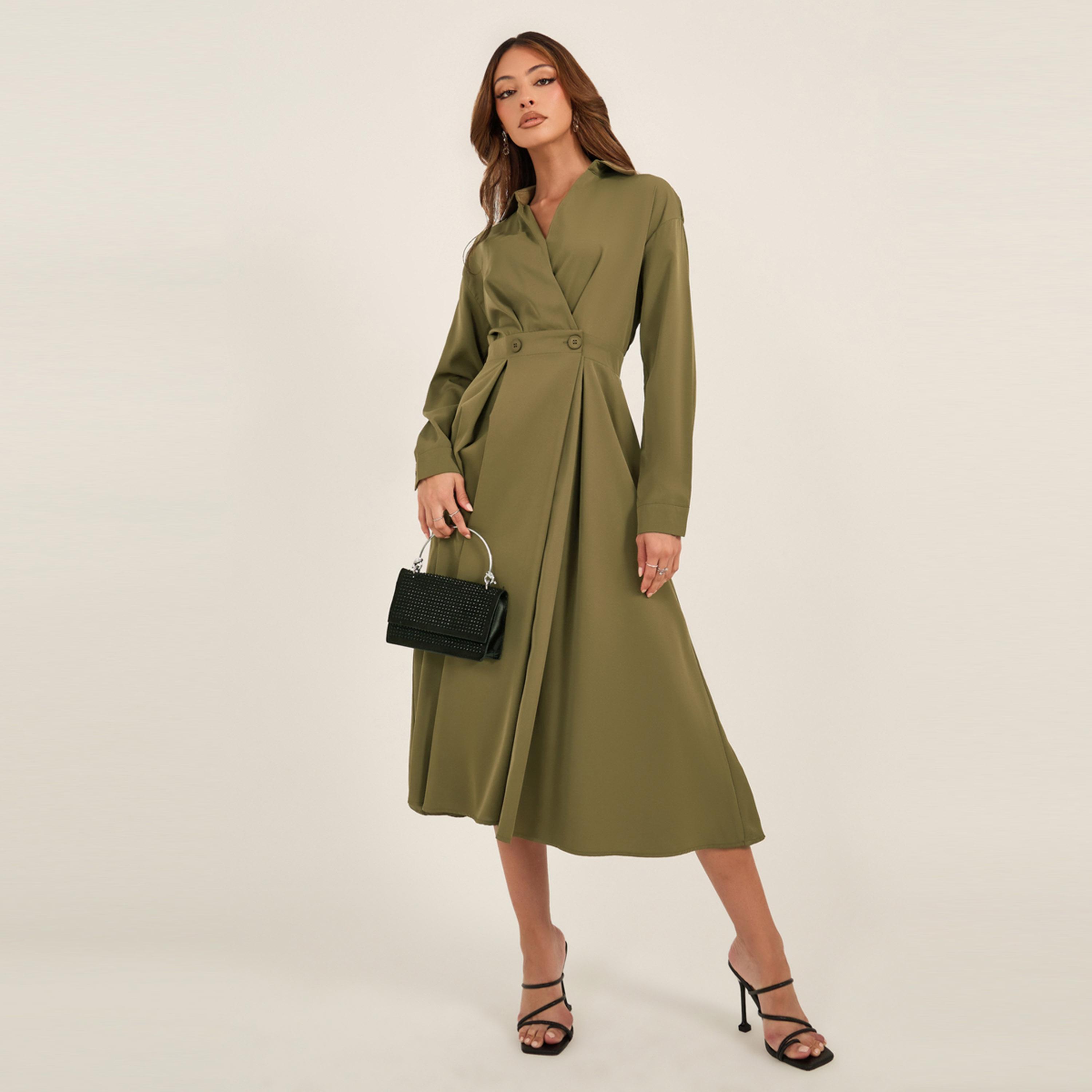 فيشود ستايلي - فستان ماكسي متعدد الطبقات بطبعة زهور-women-clothing-dresses-image-2