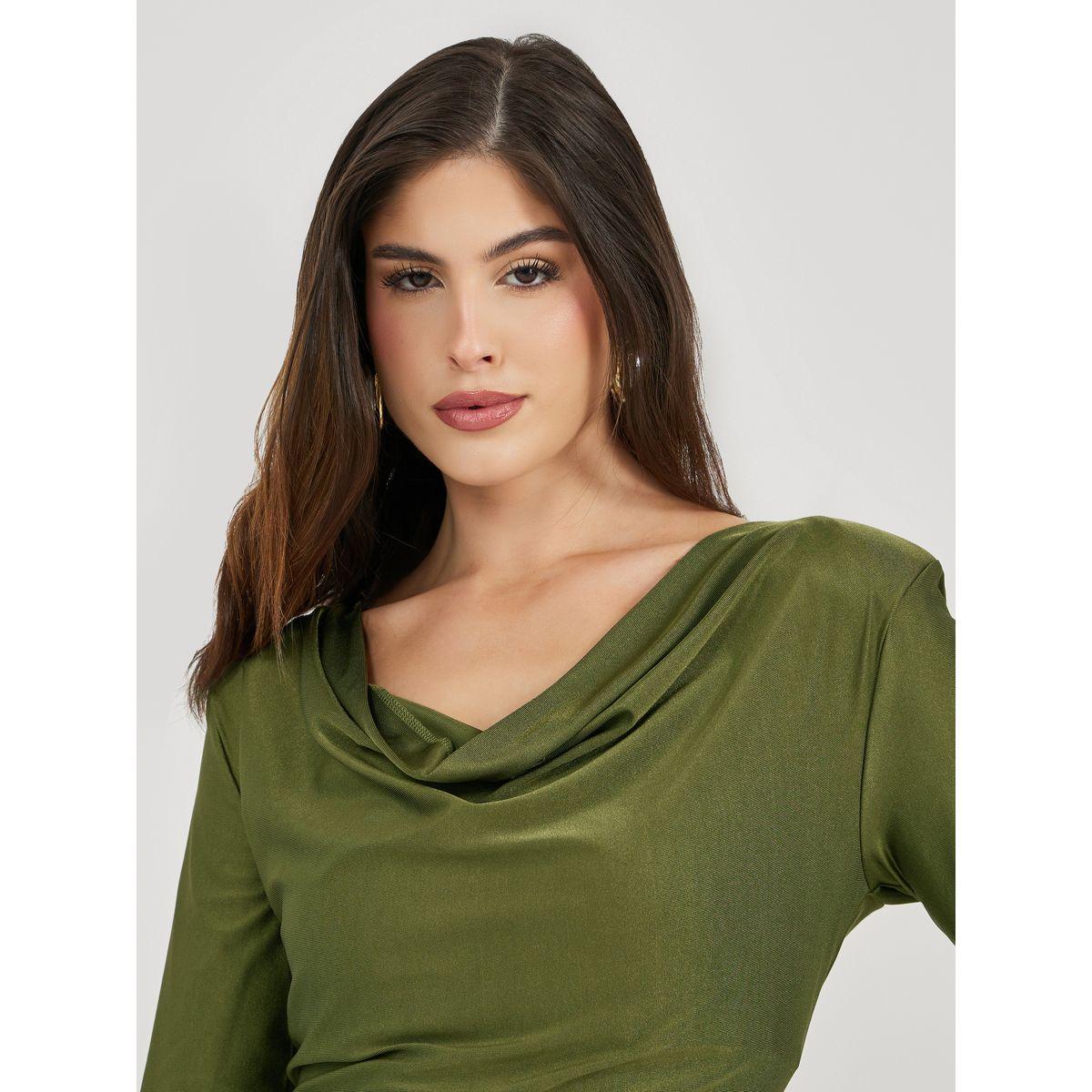 Styli Solid Cowl Neck Bodycon Midi Dress-women-clothing-dresses-image-3