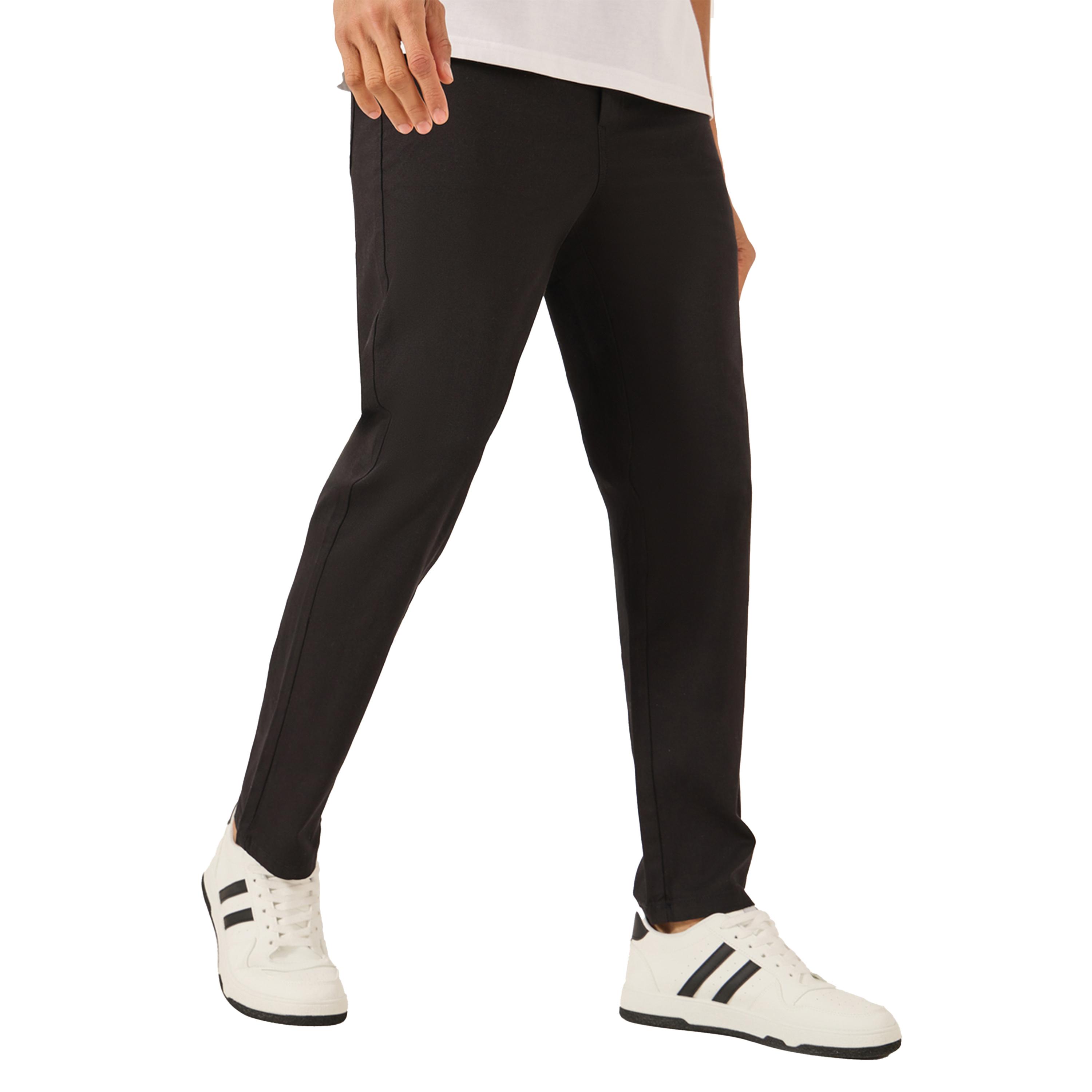Styli Solid Mid Rise Slim Fit Cotton Chinos-men-clothing-bottoms-trousersandchinos-trousers-image-1
