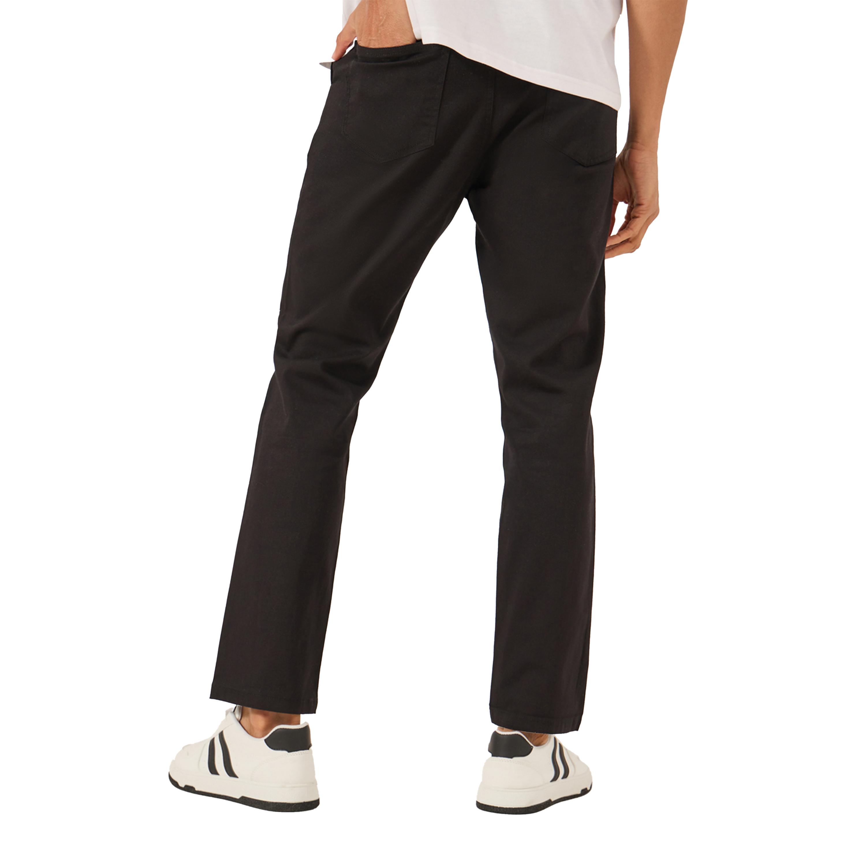 Styli Solid Mid Rise Slim Fit Cotton Chinos-men-clothing-bottoms-trousersandchinos-trousers-image-4