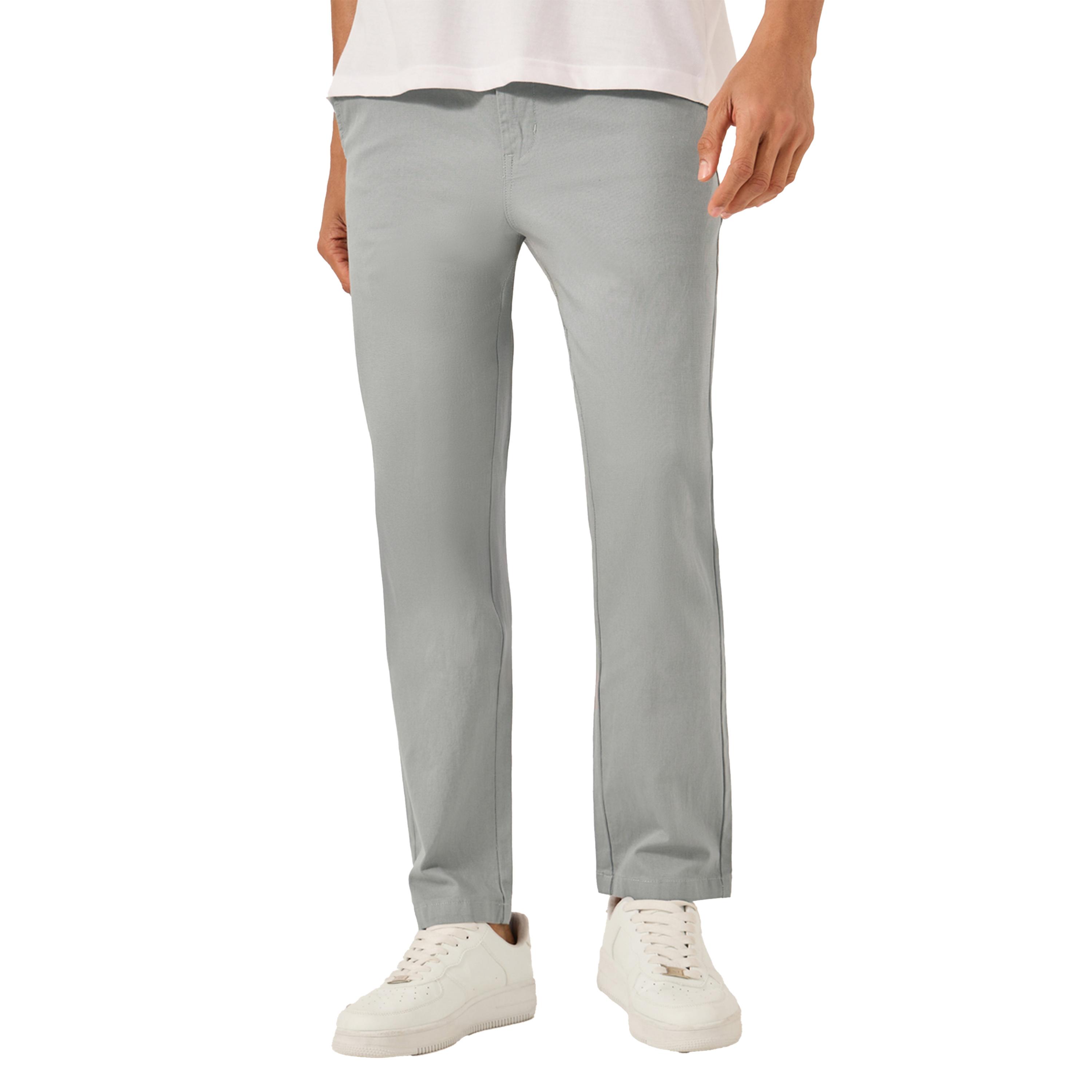 Styli Solid Mid Rise Slim Fit Cotton Chinos-men-clothing-bottoms-trousersandchinos-trousers-image-1
