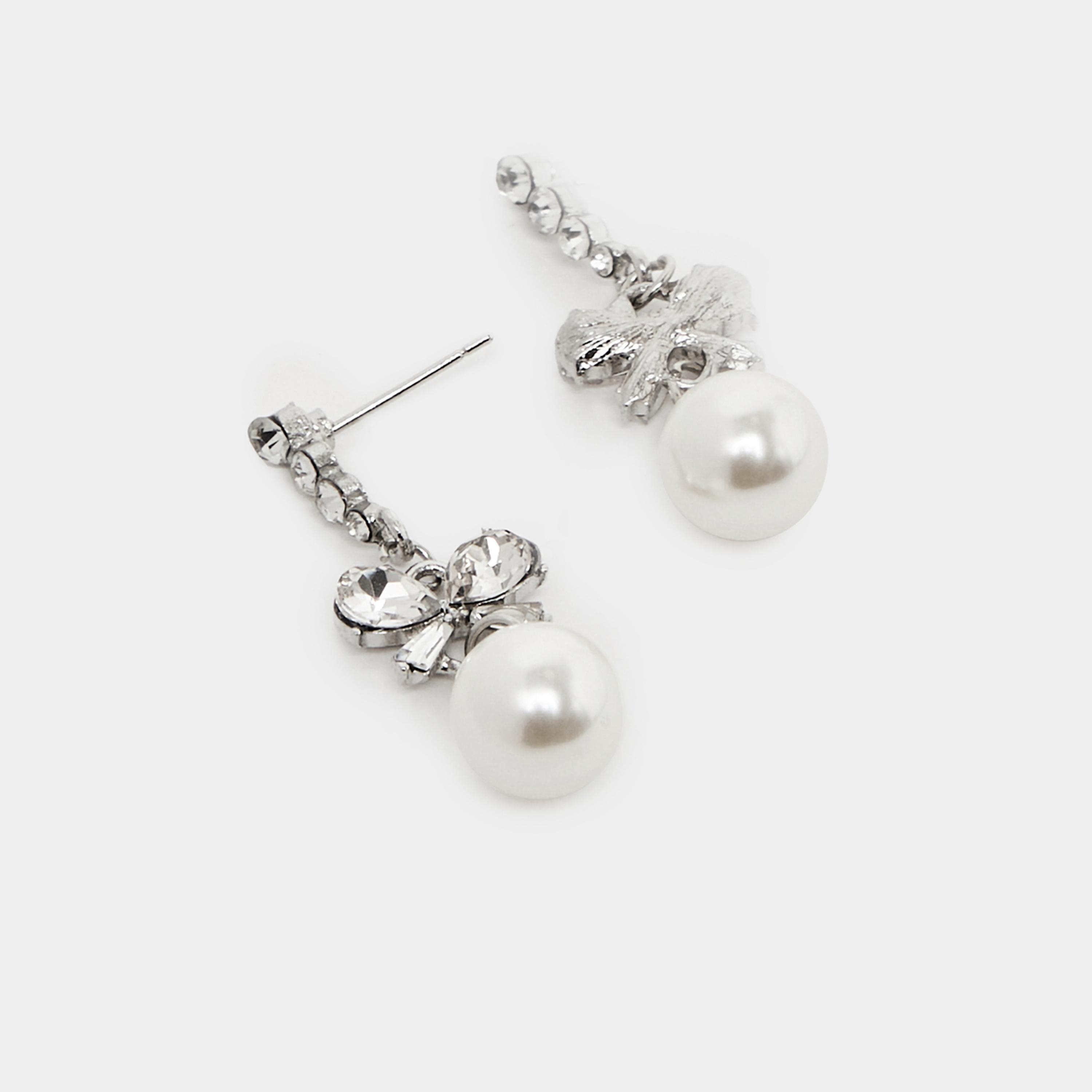 ستايلي - أقراط متدلية من اللؤلؤ الصناعي مع شريط-women-watchesandjewellery-jewellery-earrings-image-3