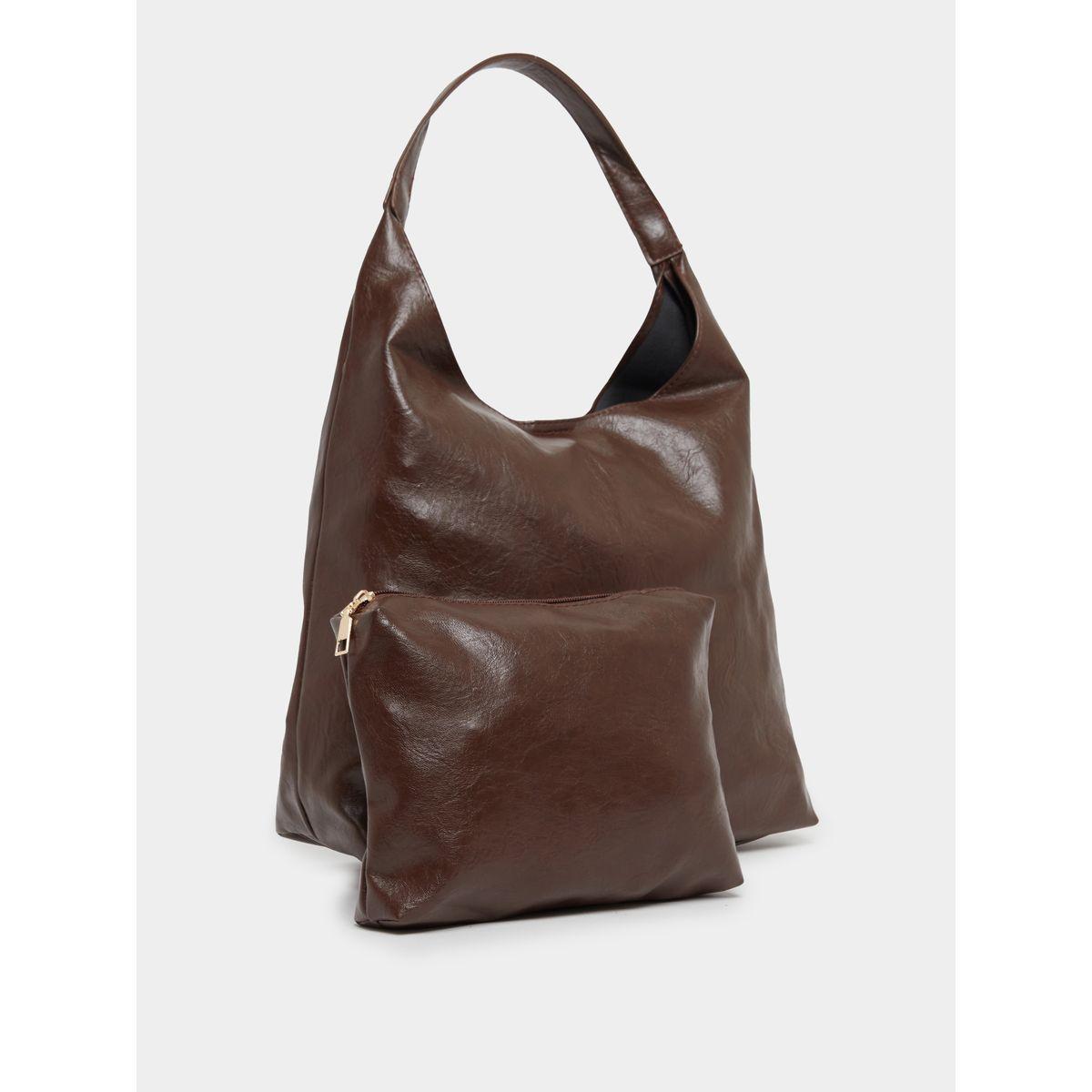 Textured Tote Bag with Pouch-women-bagsandwallets-handbags-image-1