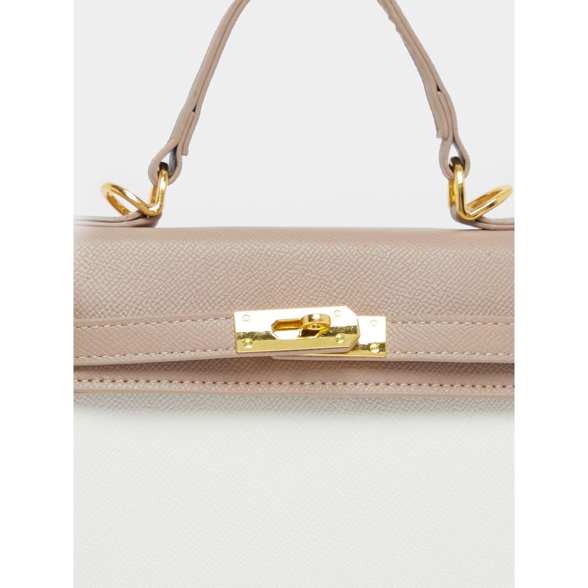 Two tone Handbag with Turn Lock Closure-women-bagsandwallets-handbags-image-3
