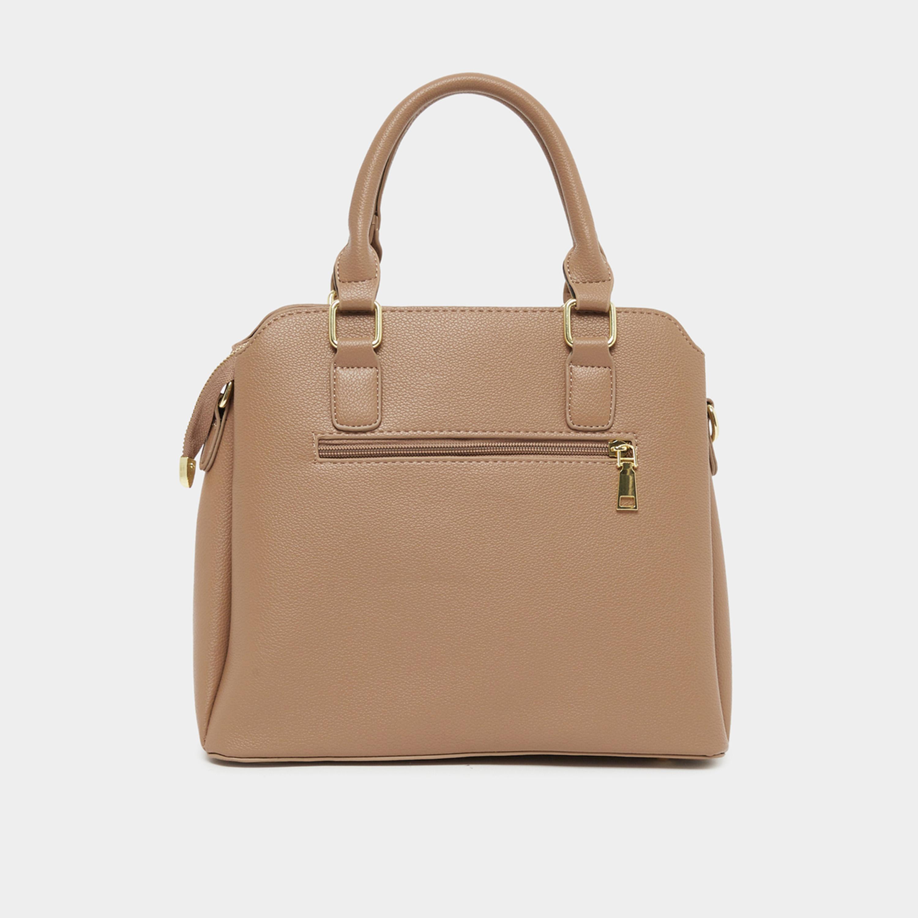 ستايلي - حقيبة يد بألوان متباينة بمقابض علوية وتفاصيل بحزام-women-bagsandwallets-handbags-image-4