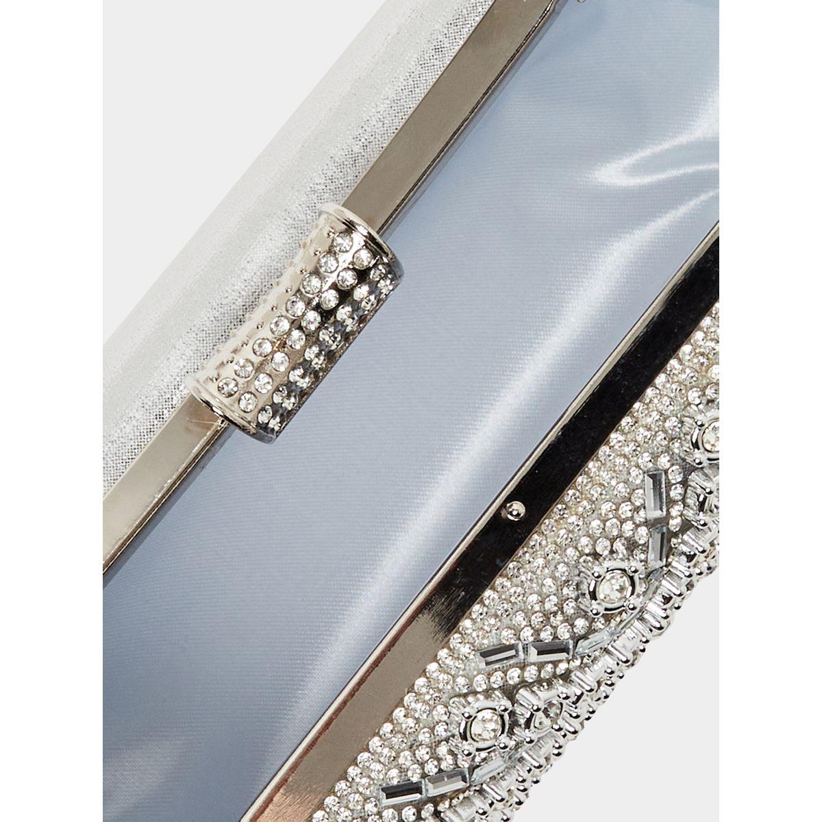 شنطة كلاتش بحمالة كتف بنمط سلسلة-women-bagsandwallets-handbags-image-6