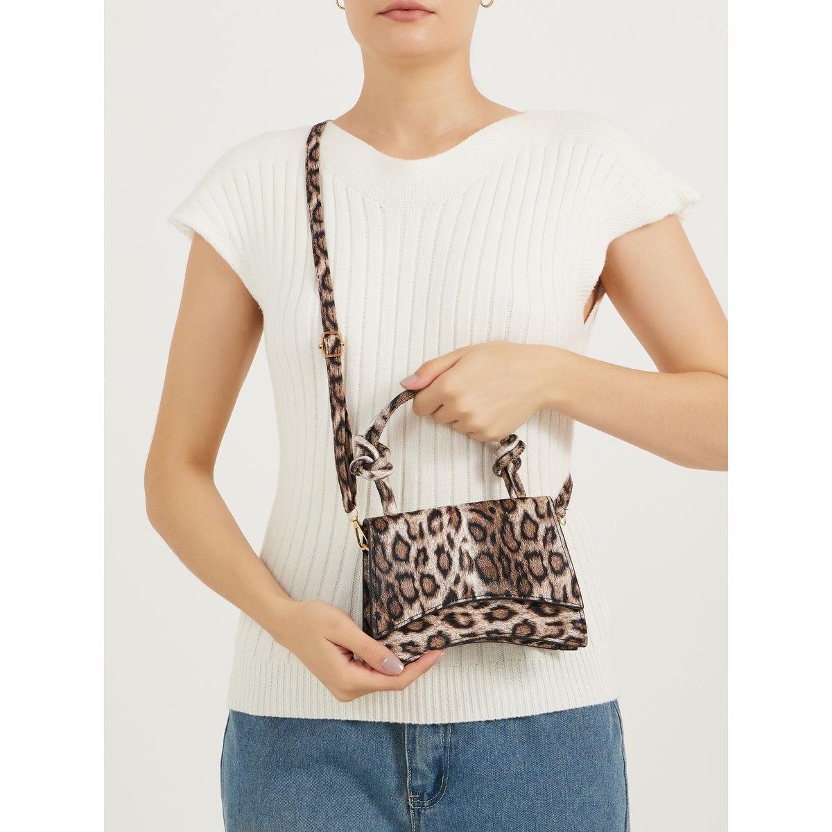 Leopard Print Handbag with Adjustable Strap-women-bagsandwallets-handbags-image-2