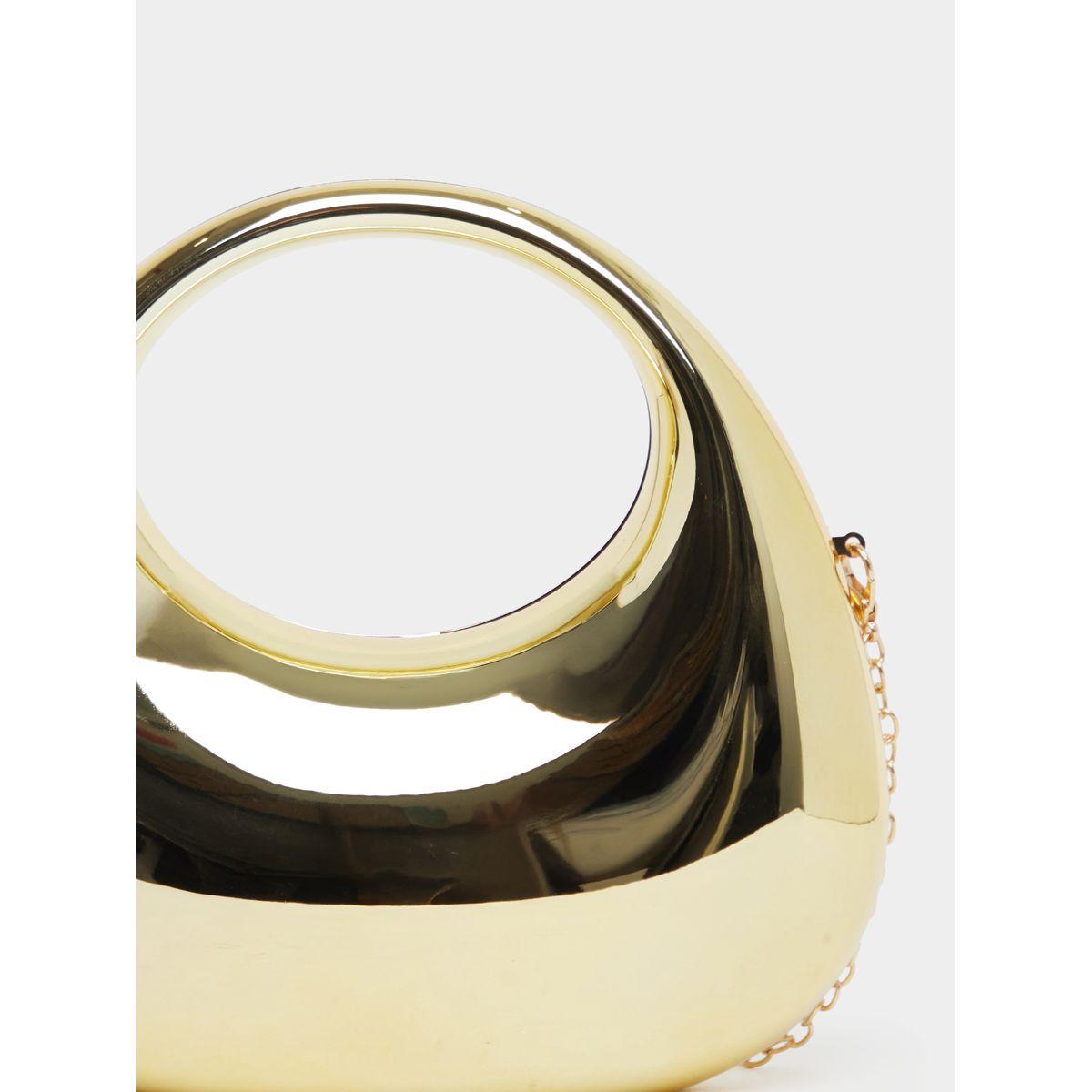 Metallic Handbag with Chain Strap-women-bagsandwallets-handbags-image-5