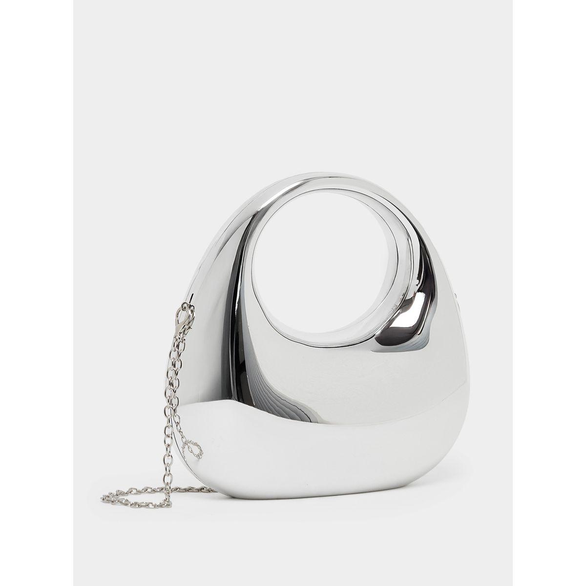 شنطة يد بتفاصيل براقة مع حمالة بنمط سلسلة-women-bagsandwallets-handbags-image-1