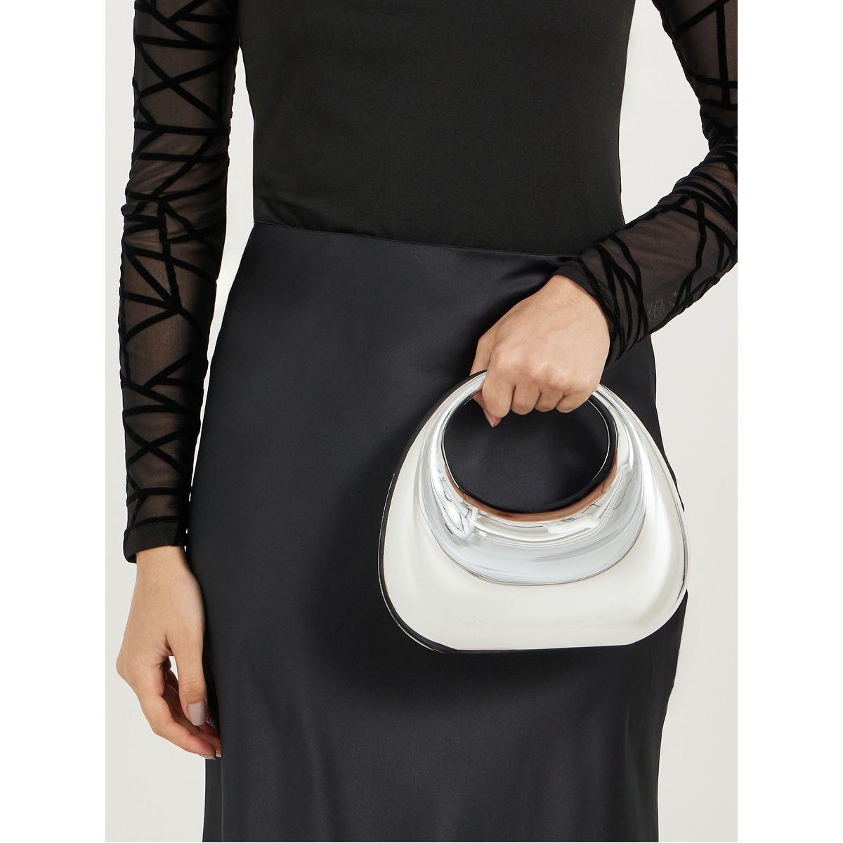 شنطة يد بتفاصيل براقة مع حمالة بنمط سلسلة-women-bagsandwallets-handbags-image-3