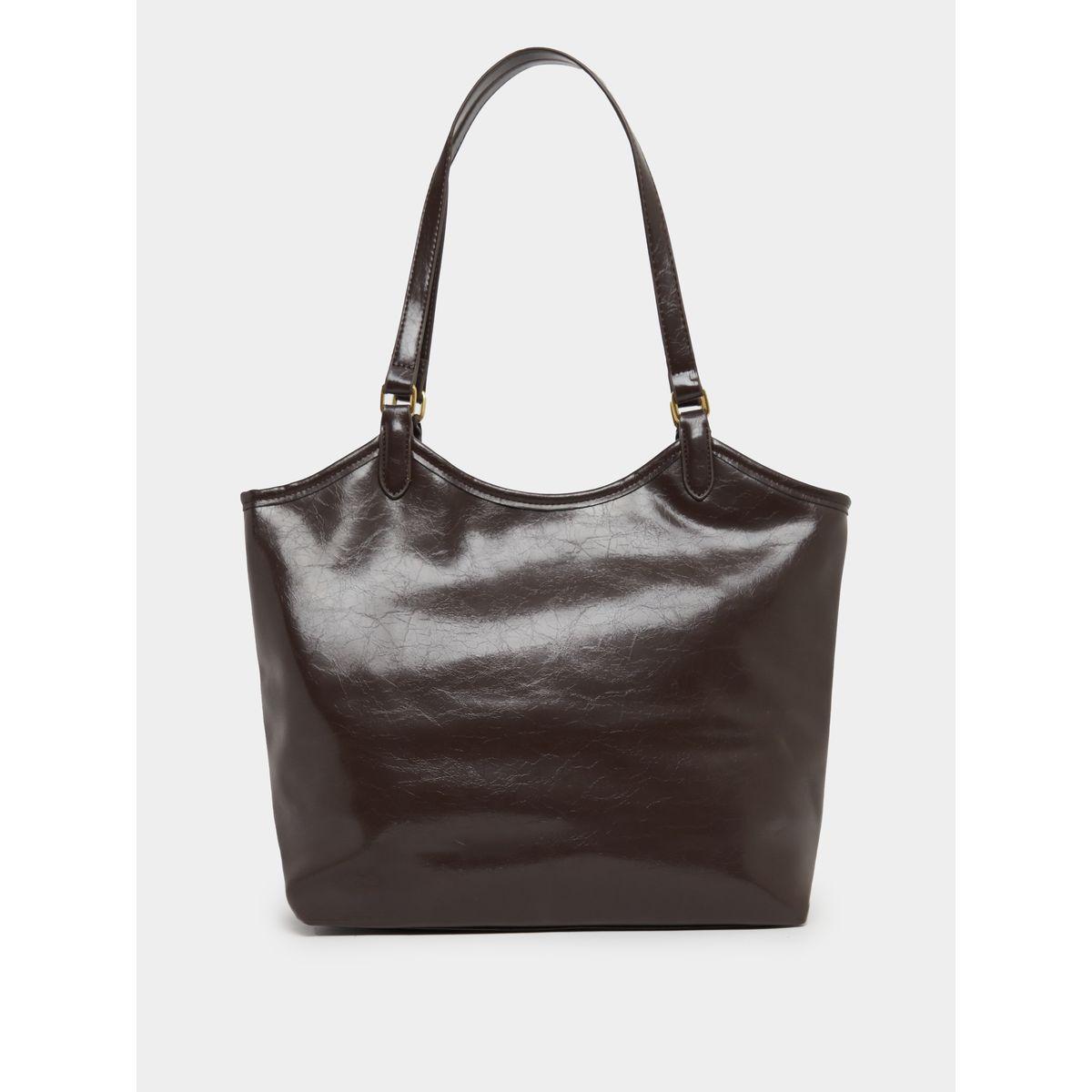 Textured Embellished Shoulder Bag with Zip Closure-women-bagsandwallets-handbags-image-4