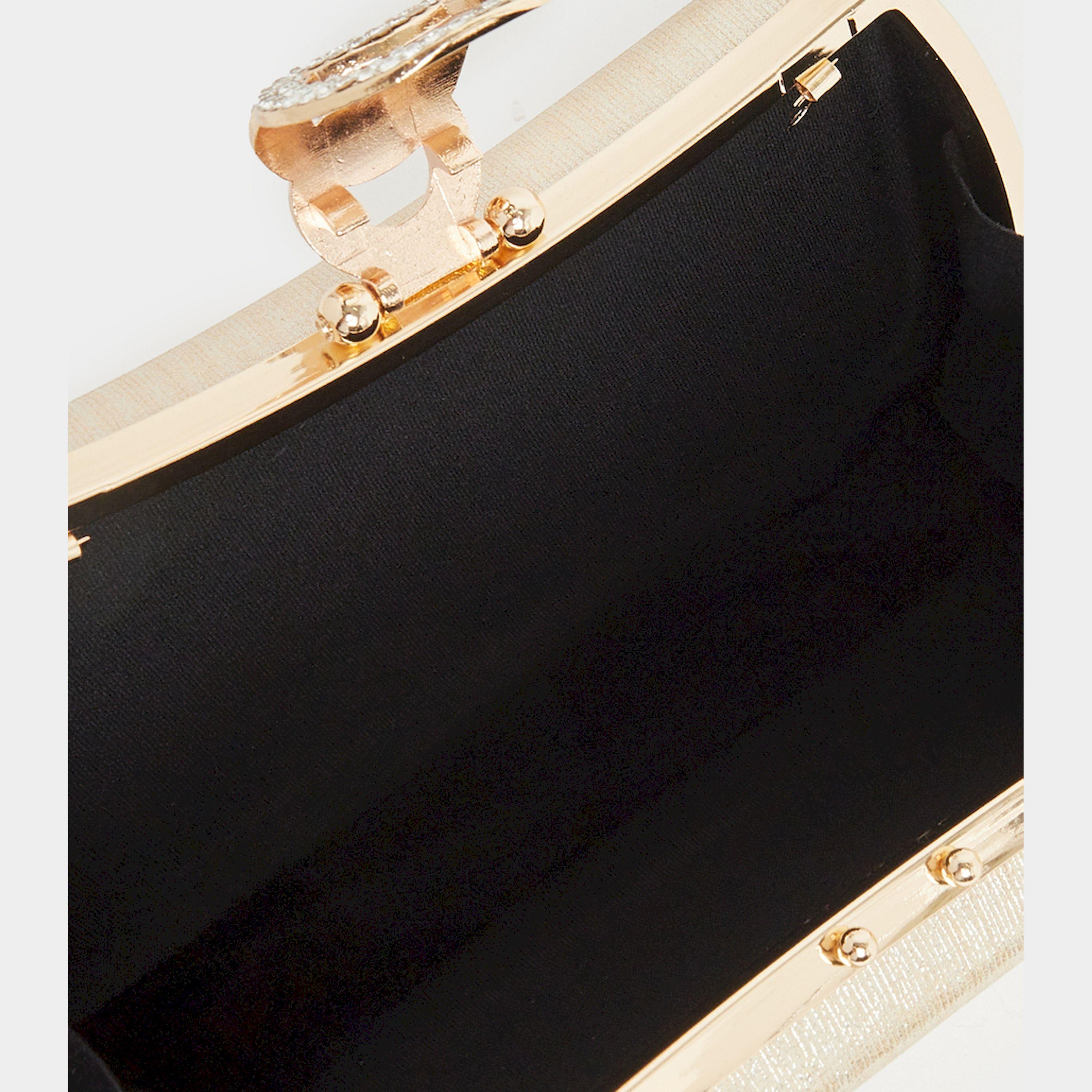 Styli Embellished Lock Clutch Bag With Chain Strap-women-bagsandwallets-handbags-image-6