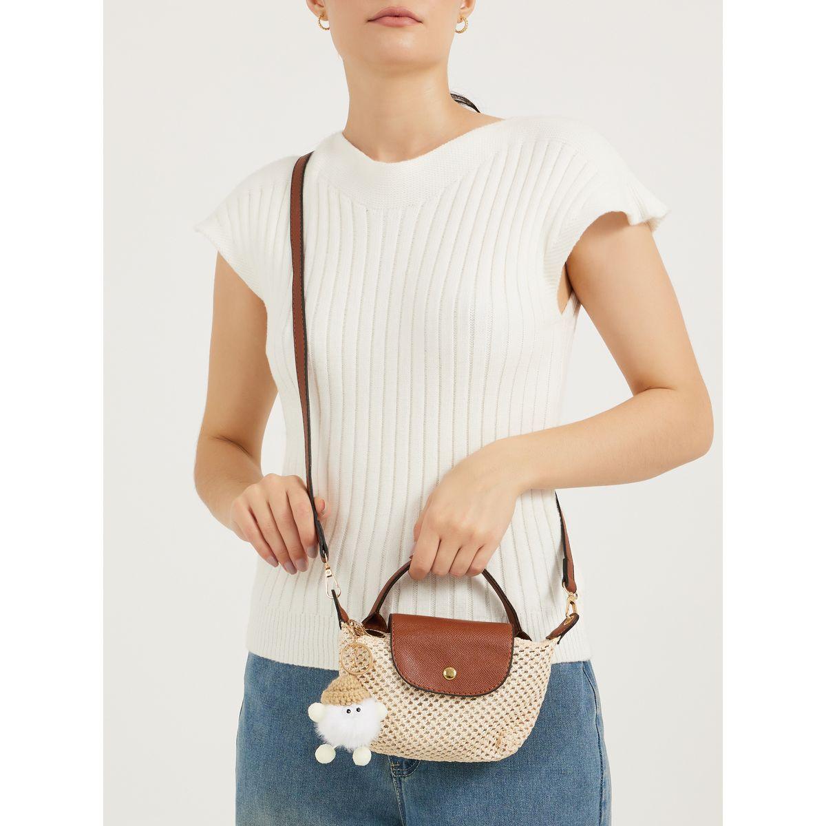 Crochet Handbag with Toy Drop Detail-women-bagsandwallets-handbags-image-2